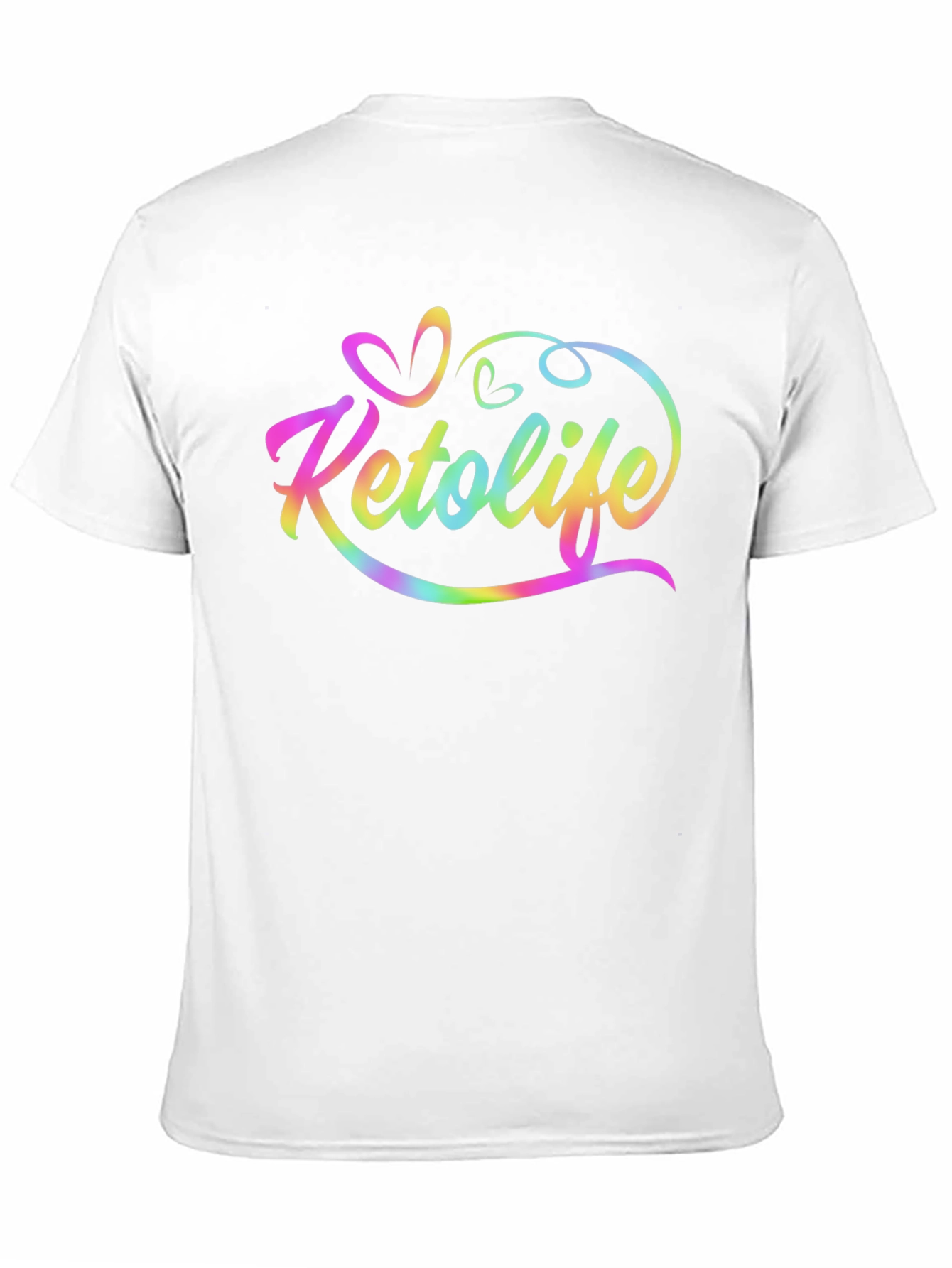 Keto Life Rainbow Graphic Black Tee