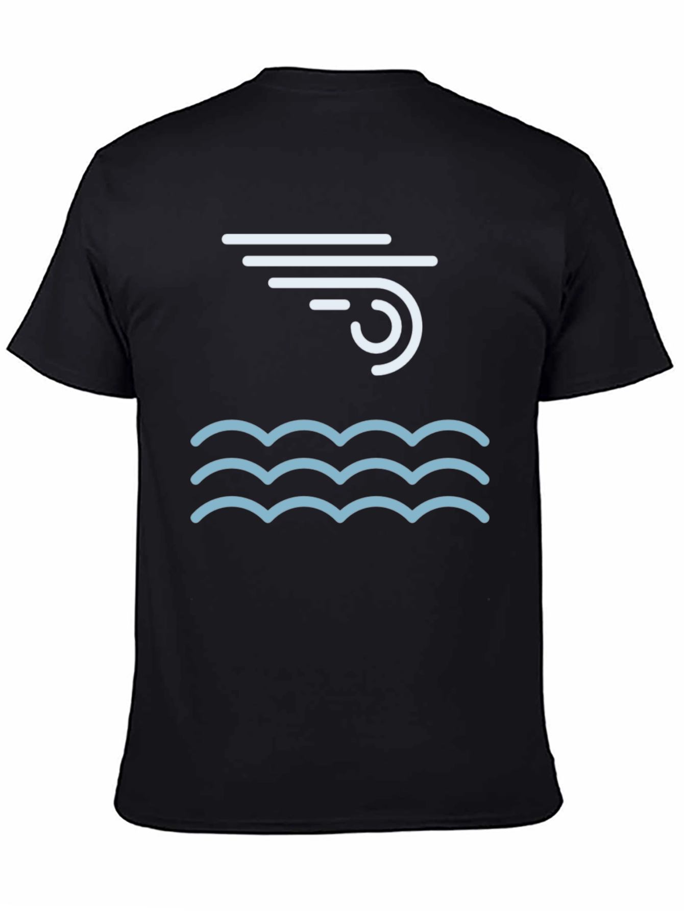 Wind & Waves Graphic Tee - Cool Black T-Shirt