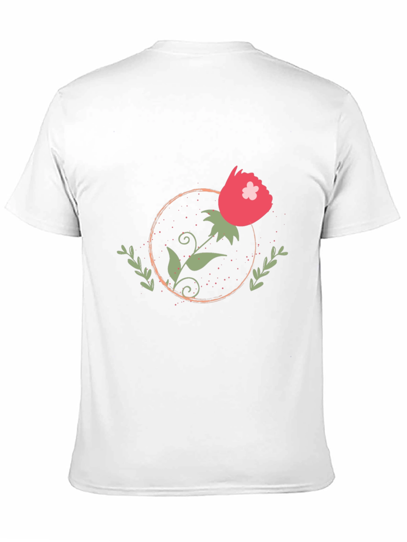 Stylish Black Floral Graphic Tee for Men