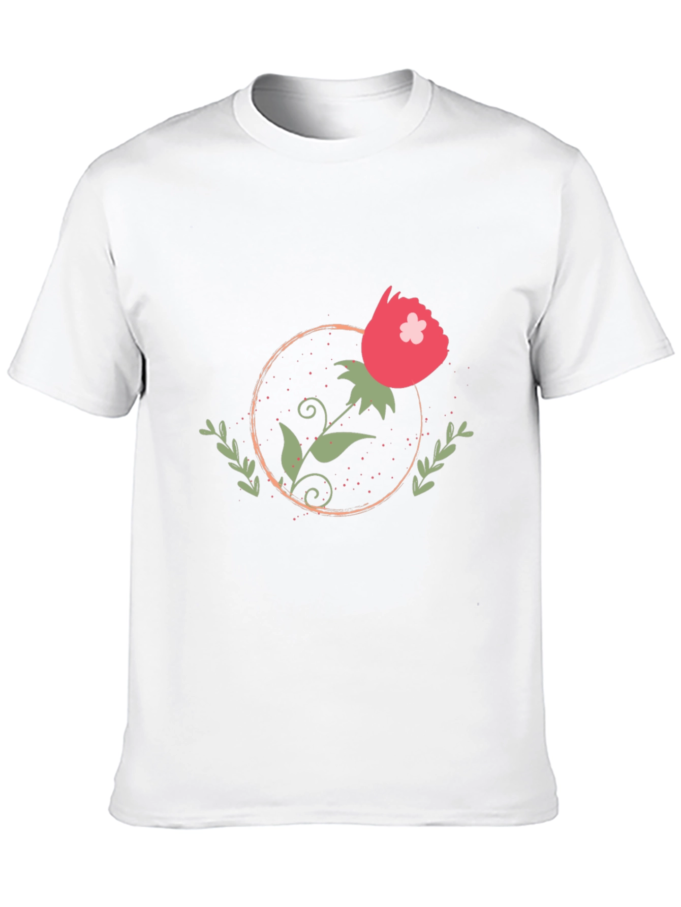 Stylish Black Floral Graphic Tee for Men
