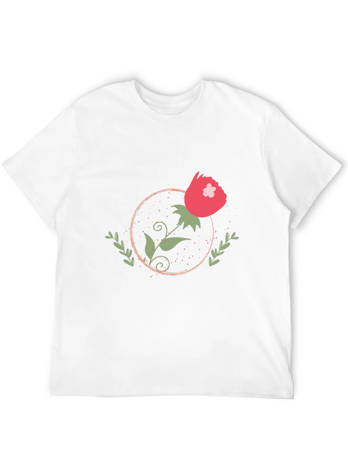 Stylish Black Floral Graphic Tee for Men