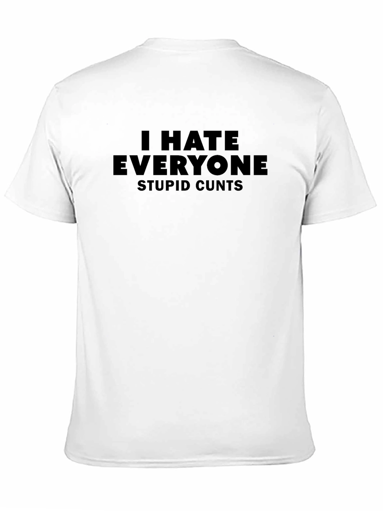 I Hate Everyone Offensive Graphic T-Shirt
