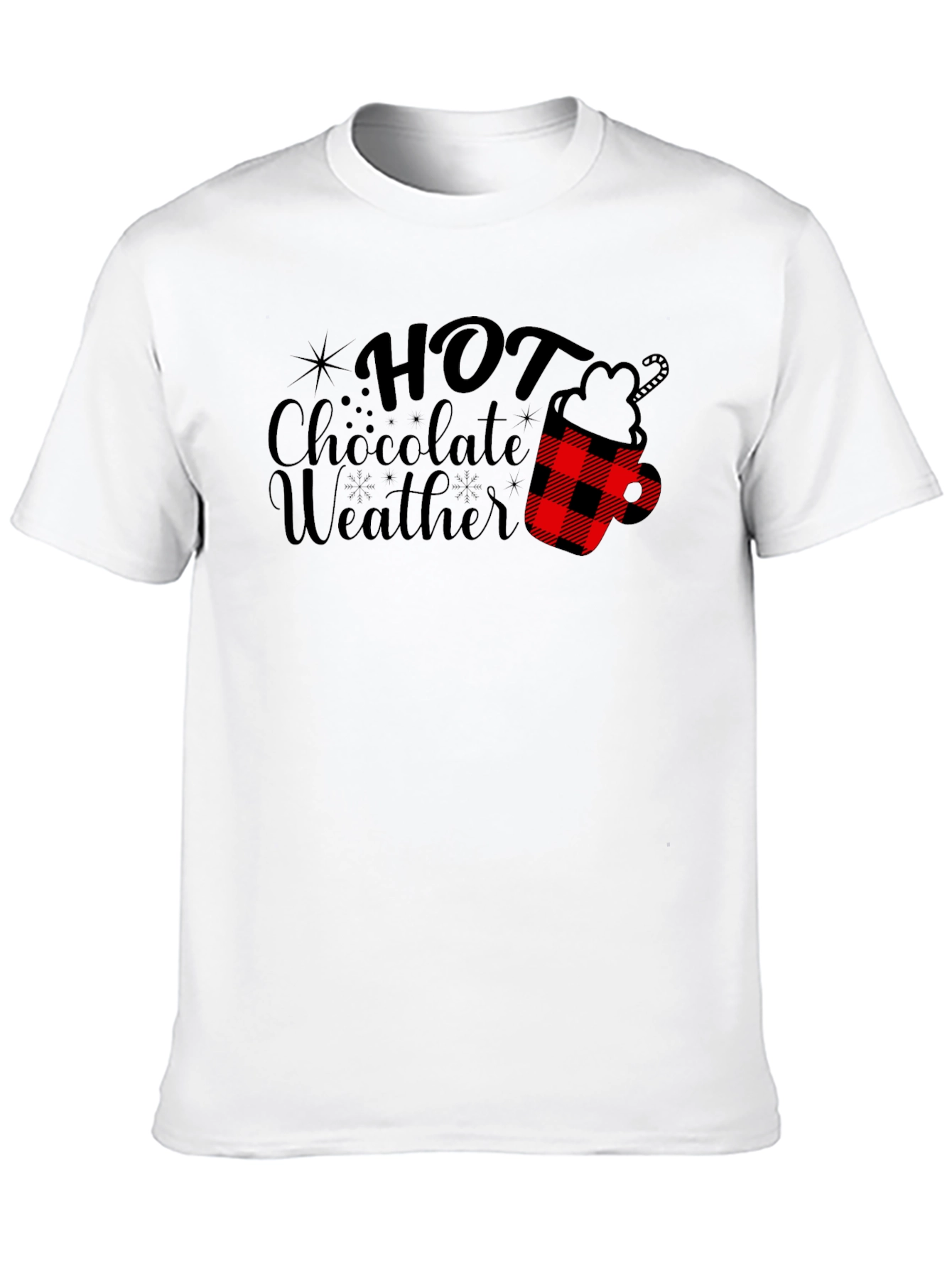 Hot Chocolate Weather Graphic Tee - Winter Apparel