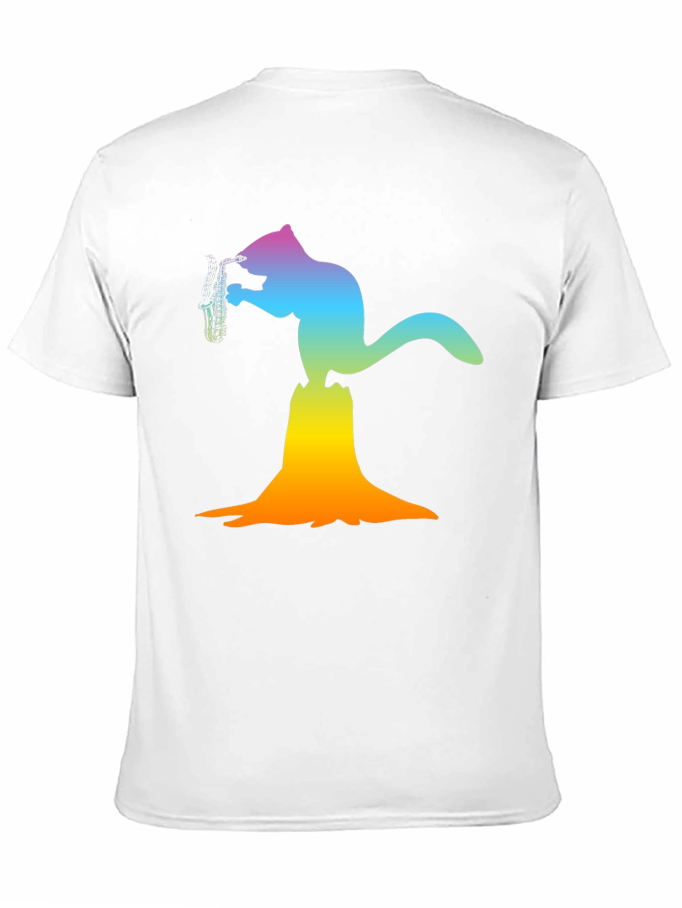Squirrel Saxophone Graphic Tee - Funky Animal T-Shirt