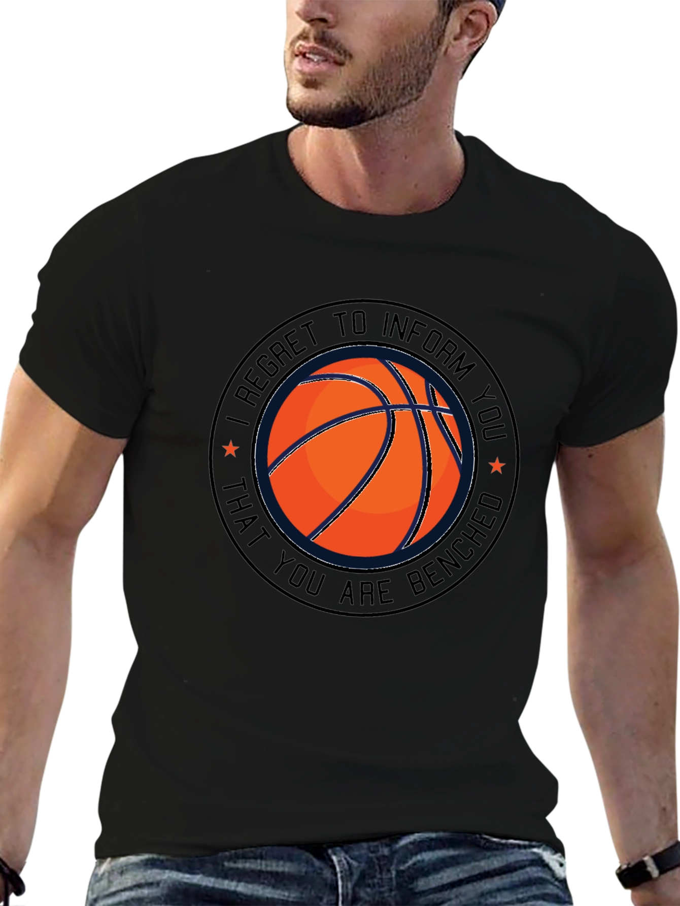 Basketball Benched T-Shirt - Funny Sports Tee