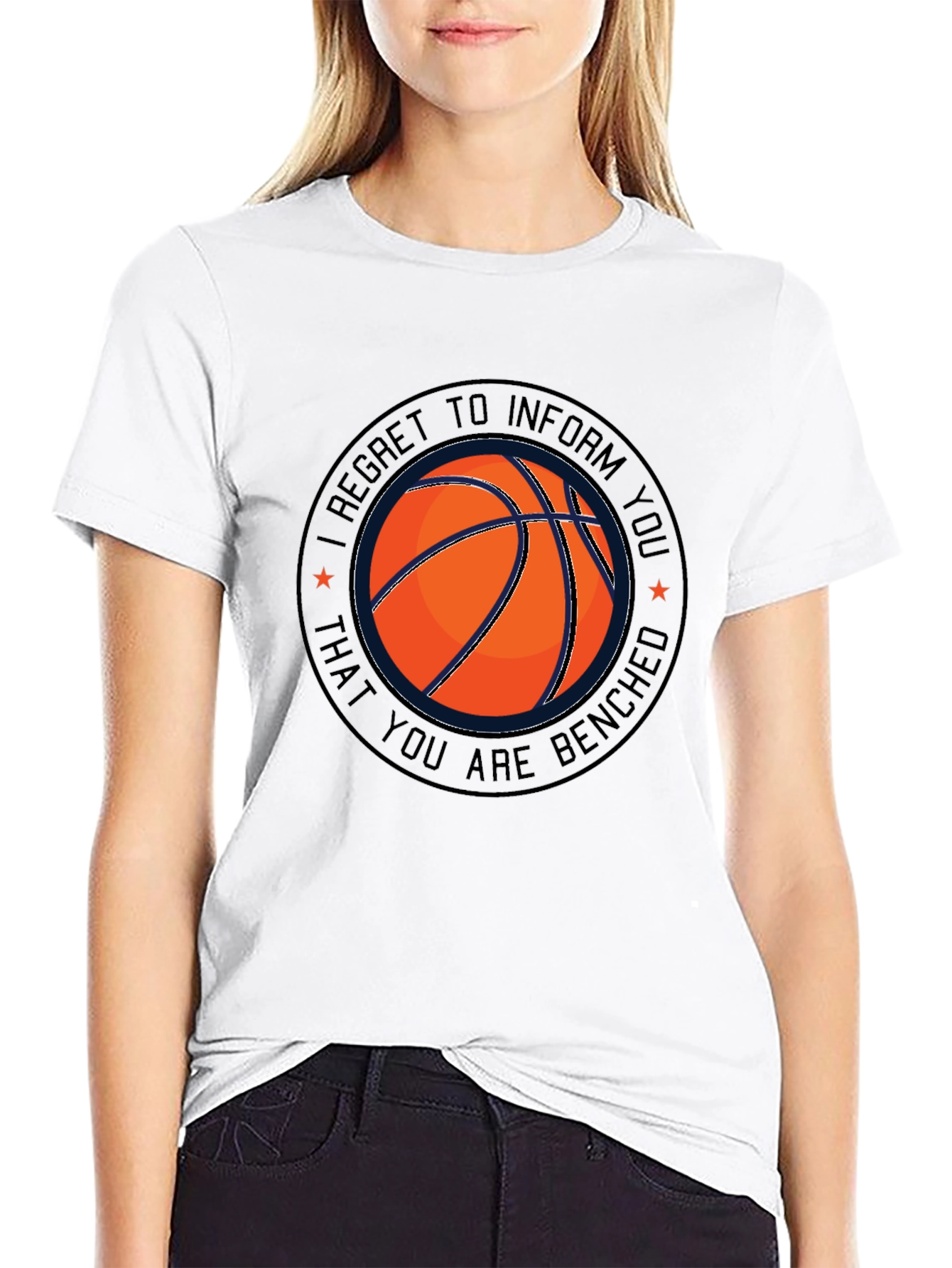 Basketball Benched T-Shirt - Funny Sports Tee