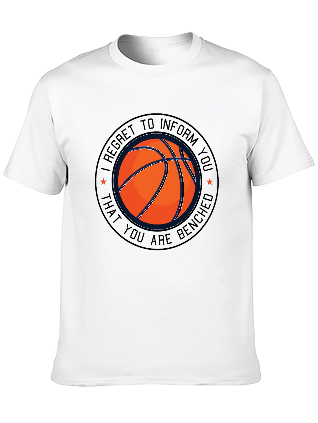 Basketball Benched T-Shirt - Funny Sports Tee