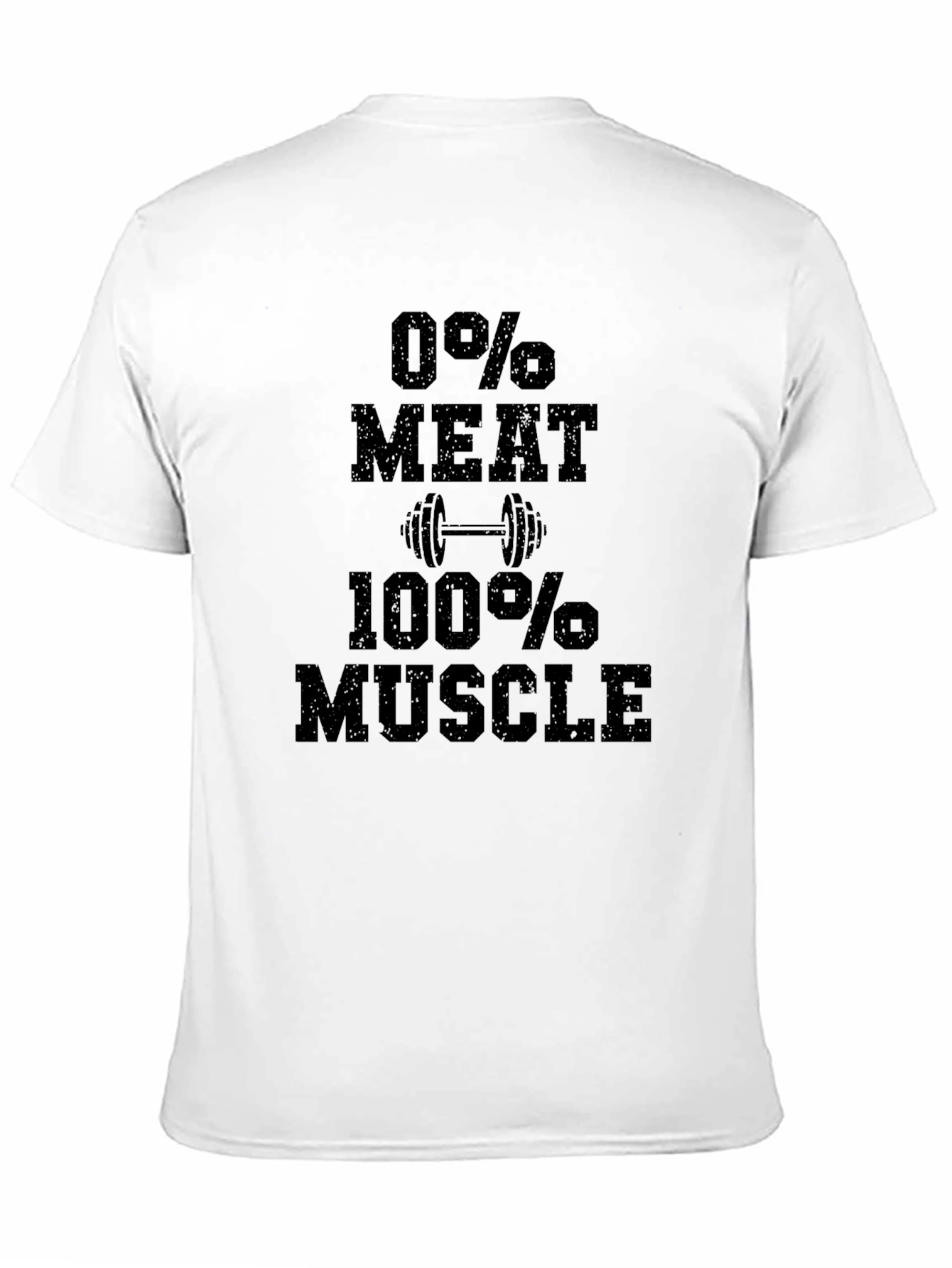 Vegan Bodybuilder T-Shirt - 0% Meat 100% Muscle