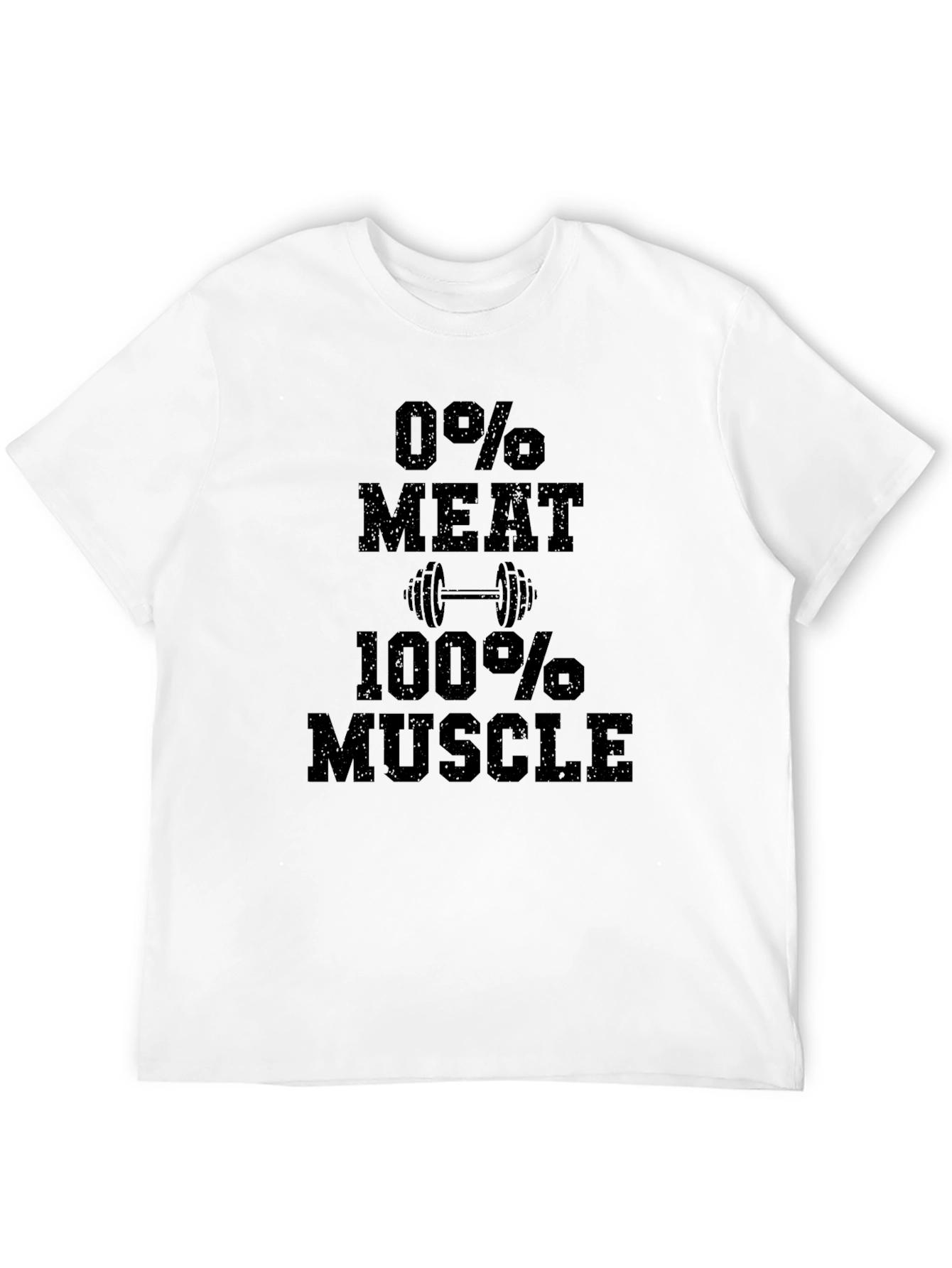 Vegan Bodybuilder T-Shirt - 0% Meat 100% Muscle