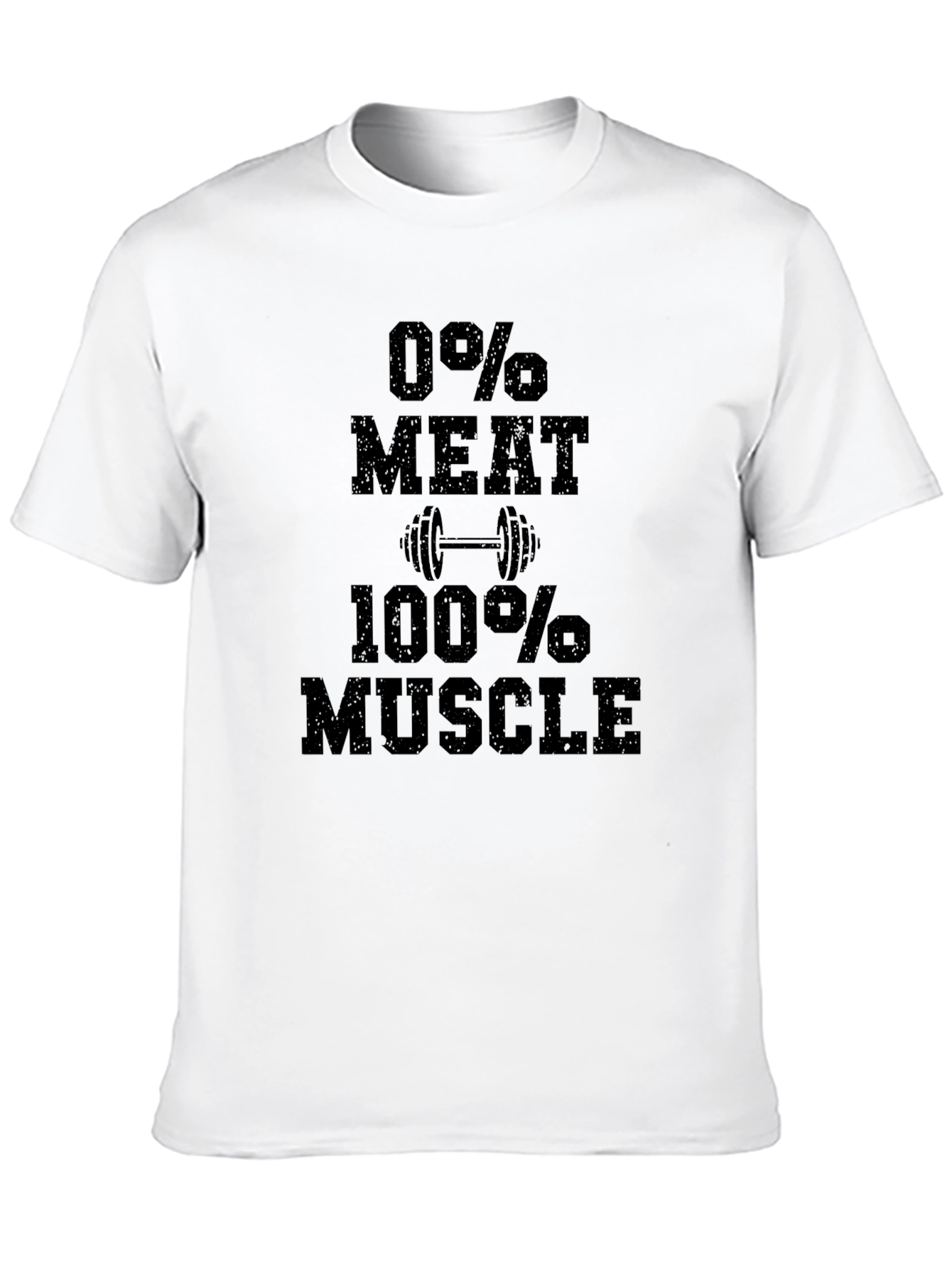 Vegan Bodybuilder T-Shirt - 0% Meat 100% Muscle