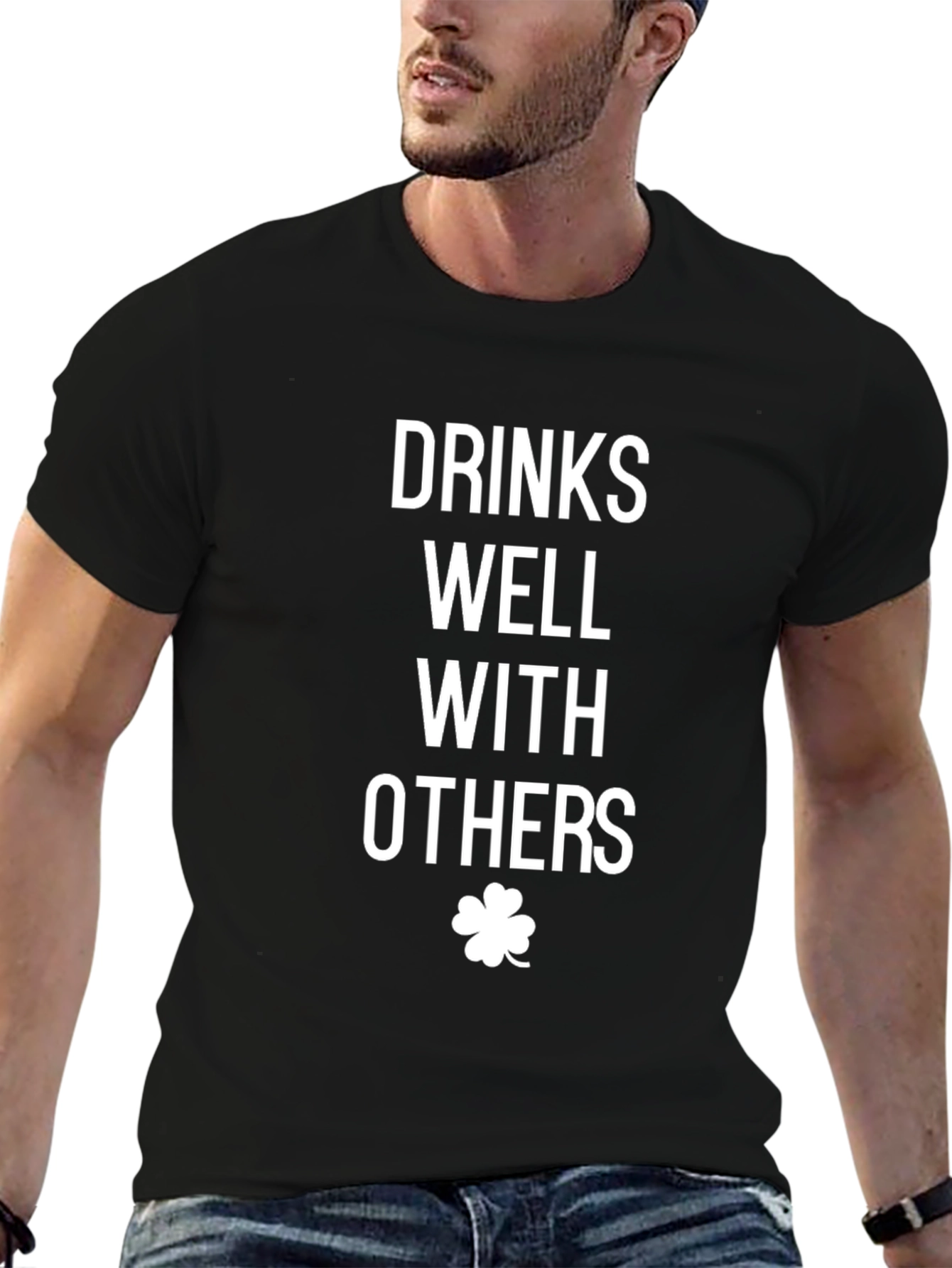 Drinks Well With Others Black T-Shirt