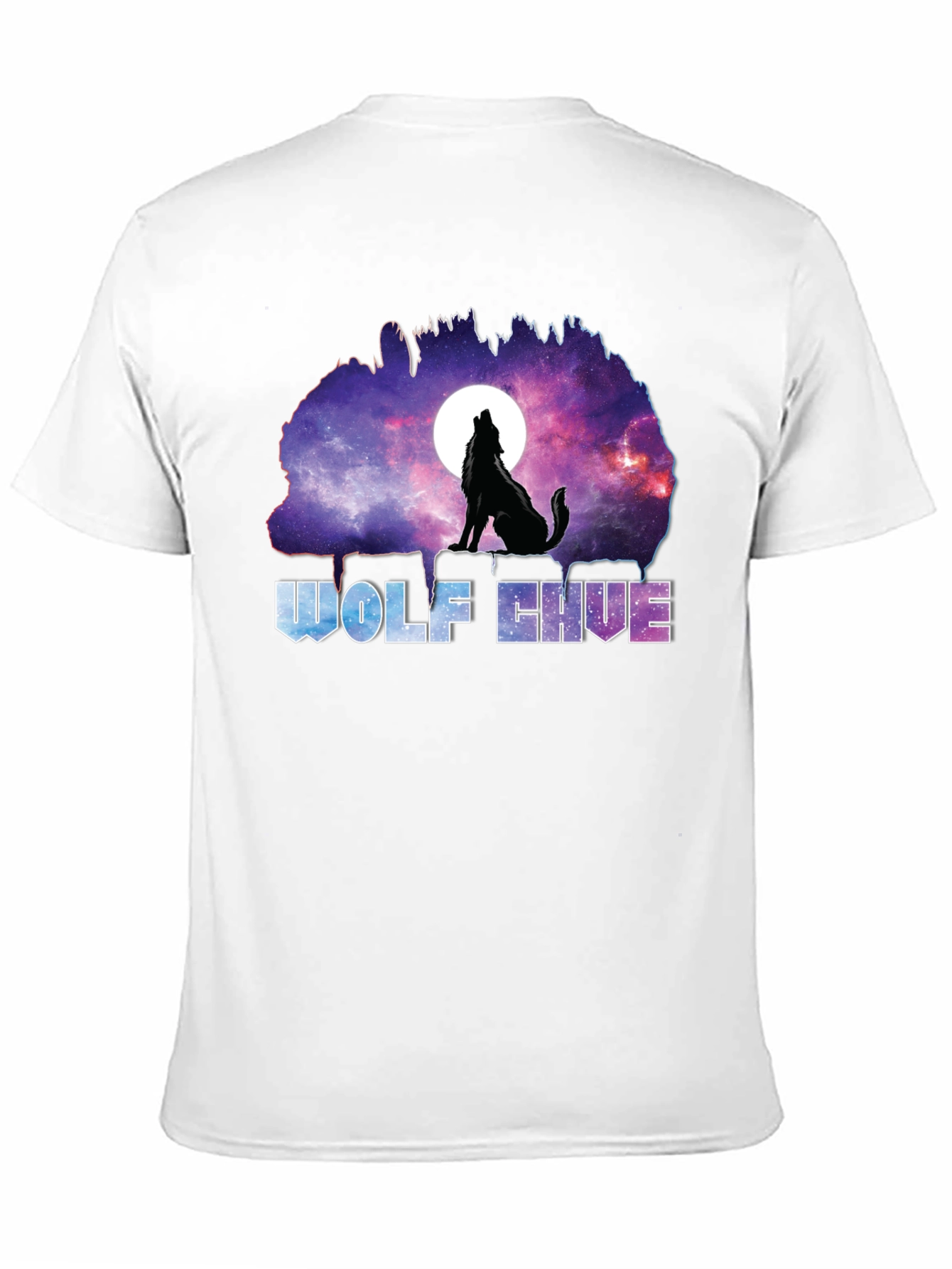 Wolf Hive Galaxy T-Shirt - Unique Graphic Tee