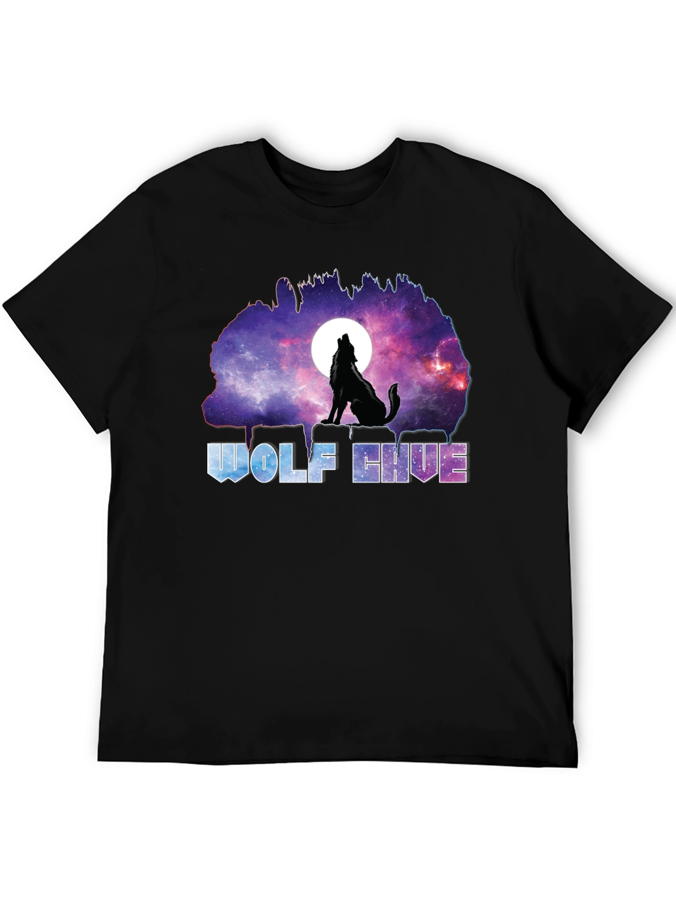 Wolf Hive Galaxy T-Shirt - Unique Graphic Tee