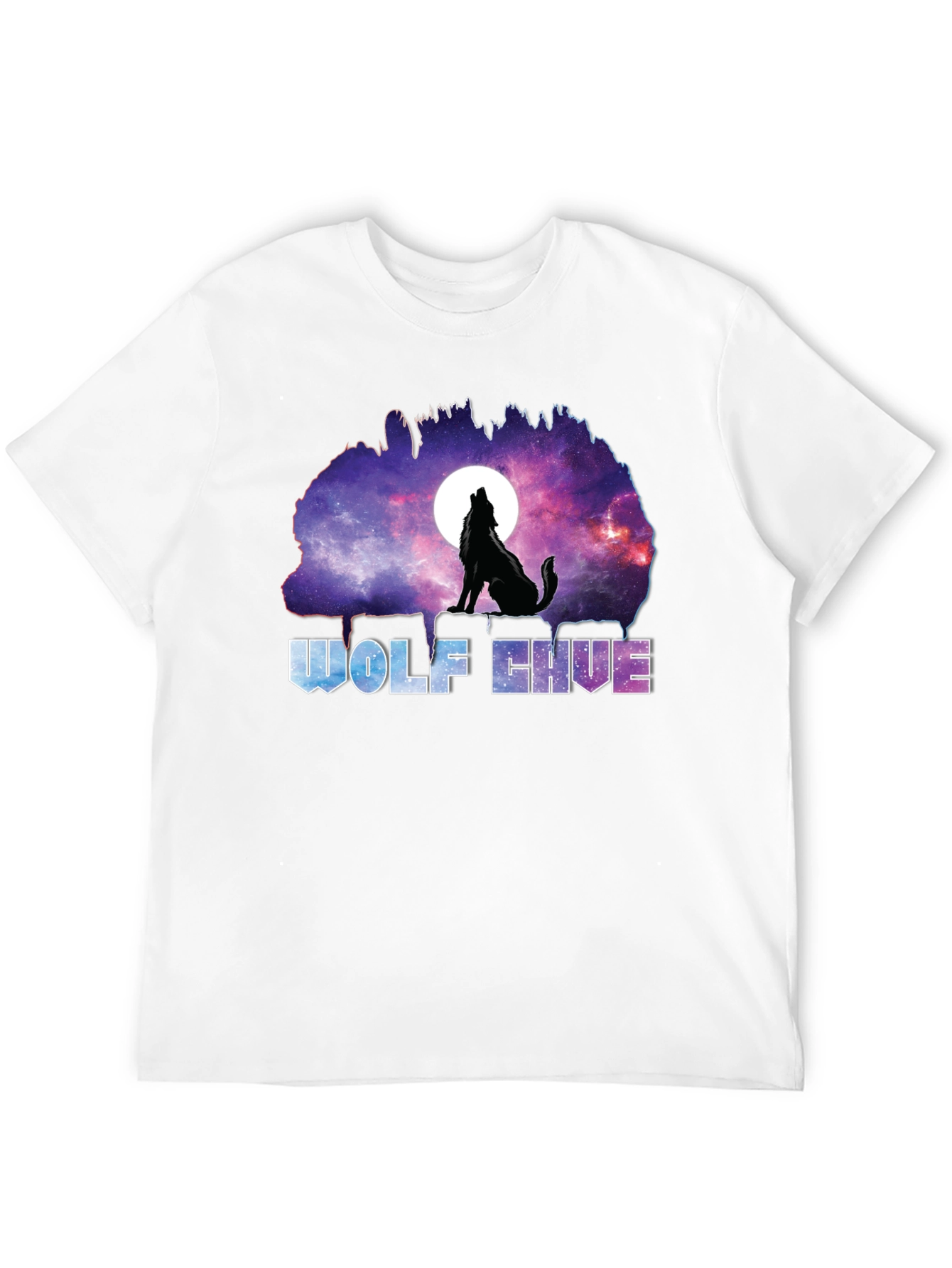 Wolf Hive Galaxy T-Shirt - Unique Graphic Tee