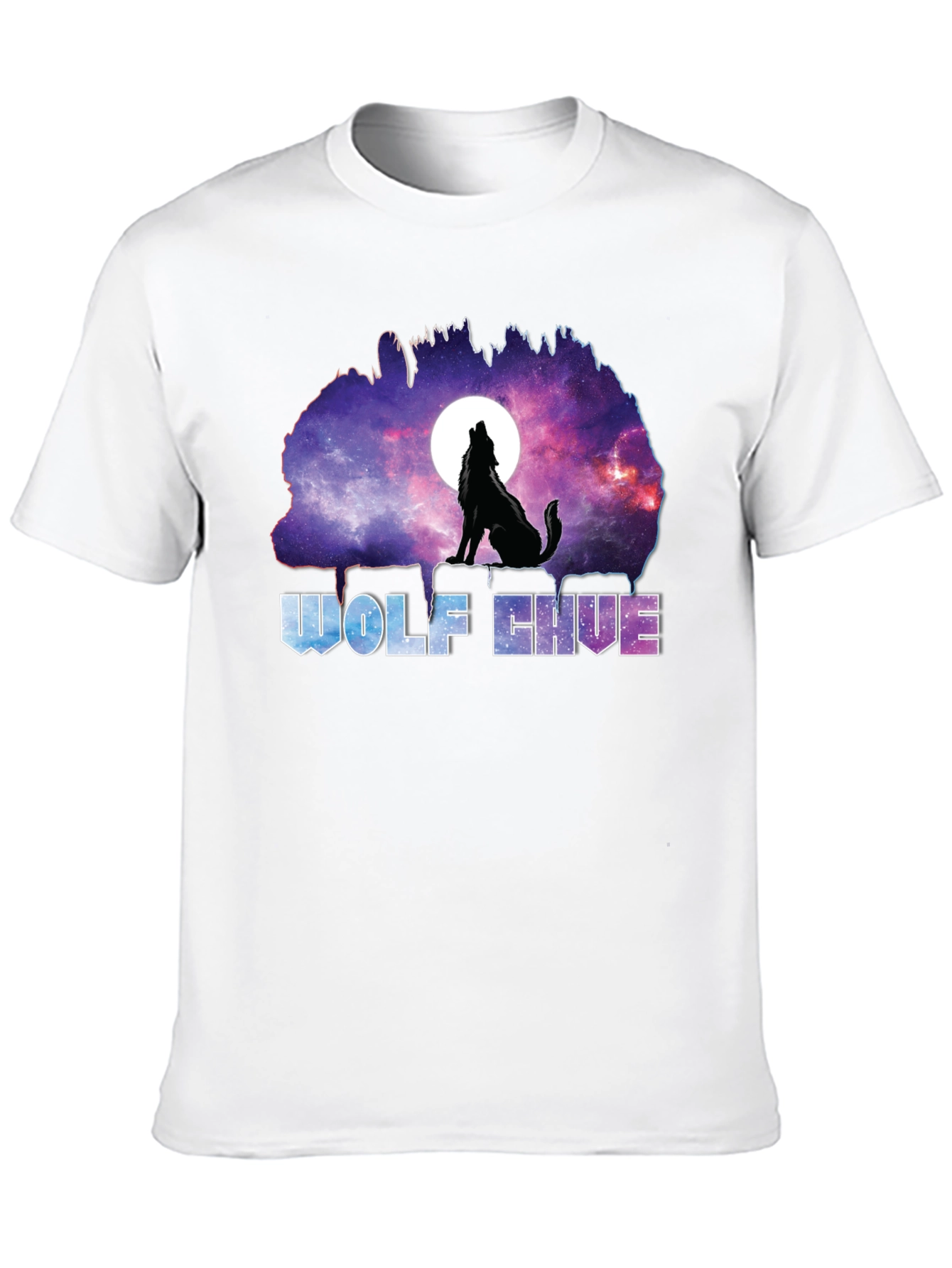 Wolf Hive Galaxy T-Shirt - Unique Graphic Tee