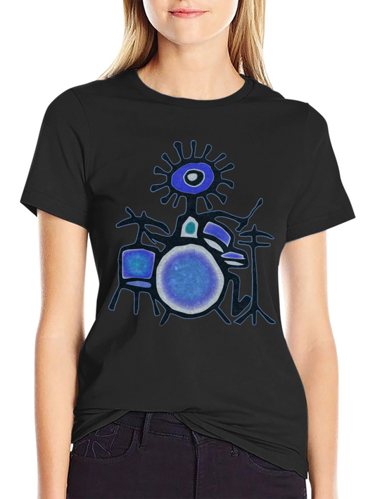 Abstract Drummer T-Shirt - Unique Graphic Tee