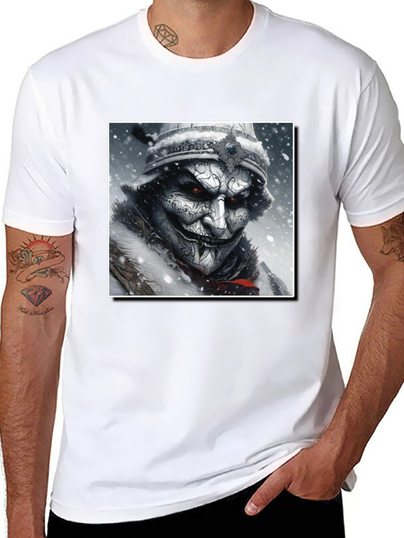 Winter Warrior Graphic Tee - Black