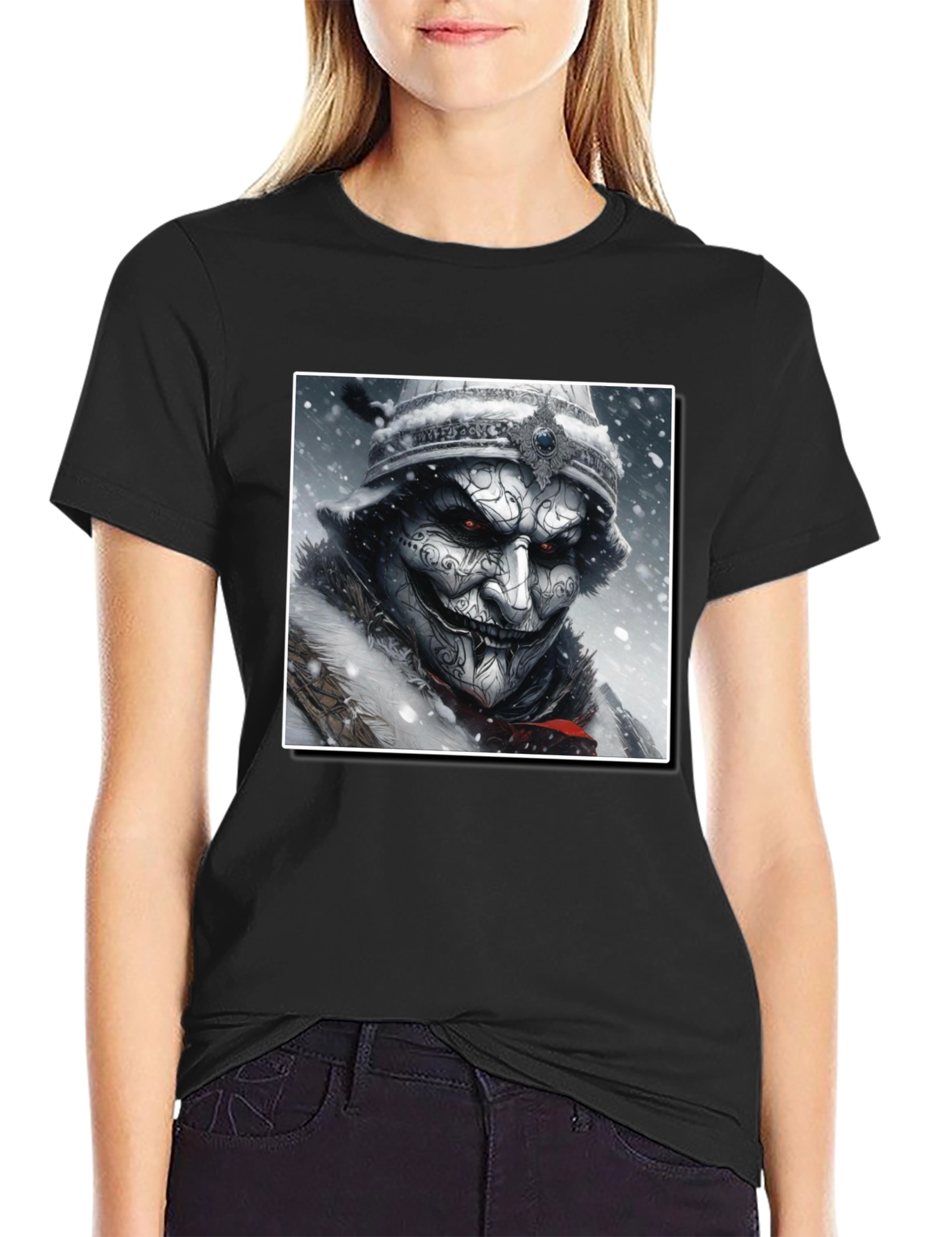 Winter Warrior Graphic Tee - Black