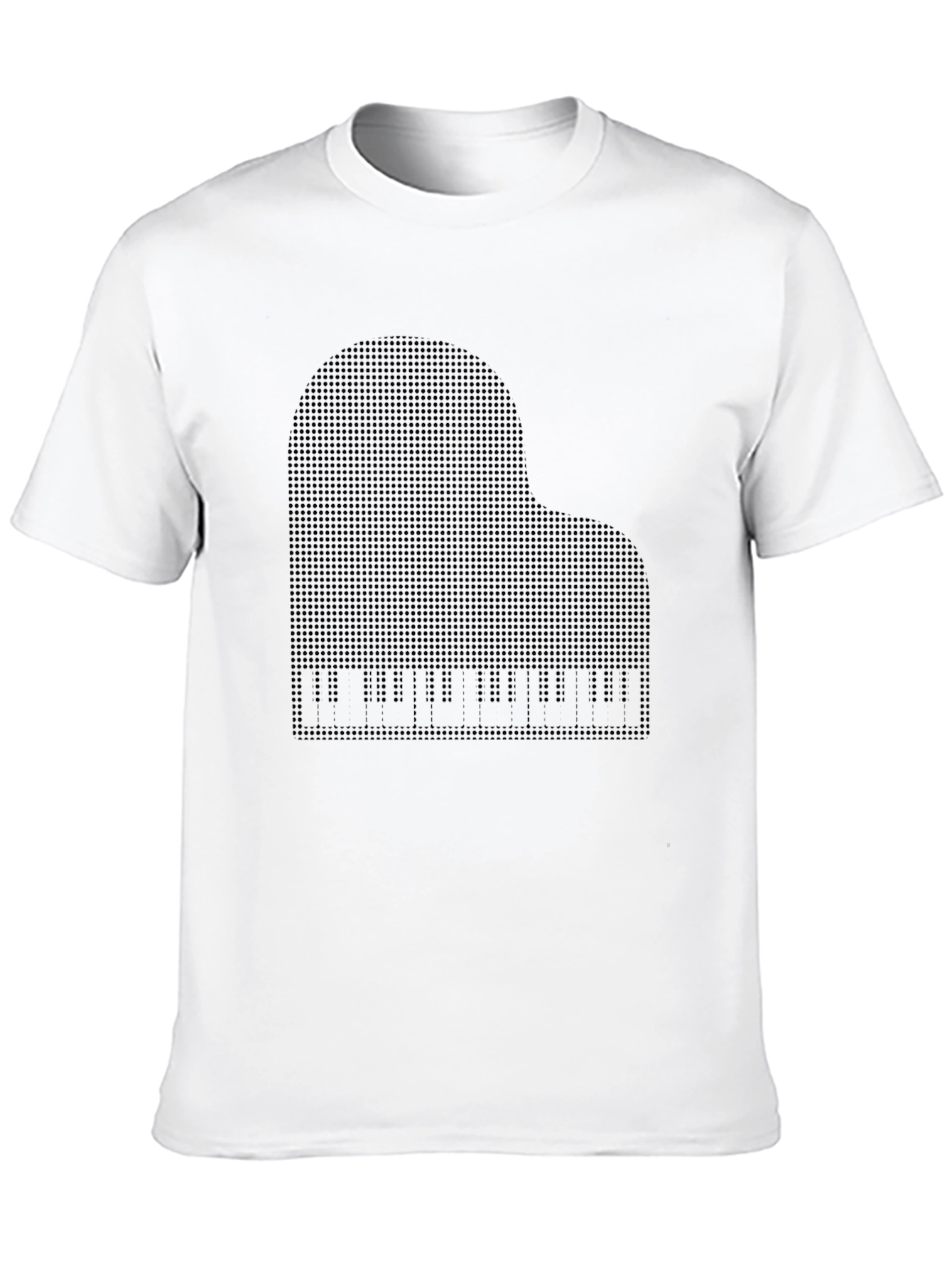 Piano Graphic T-Shirt - Classic Black Tee