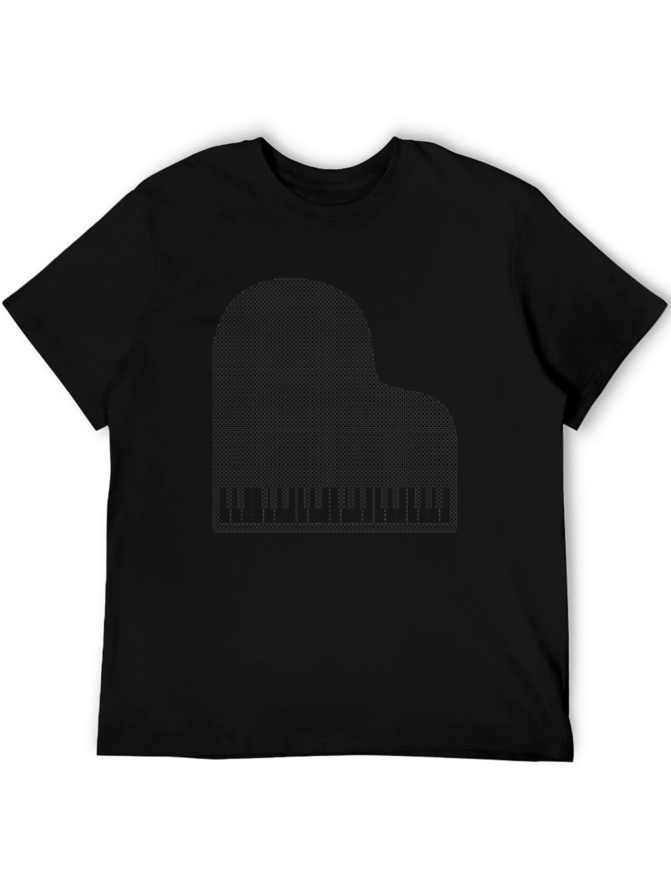Piano Graphic T-Shirt - Classic Black Tee