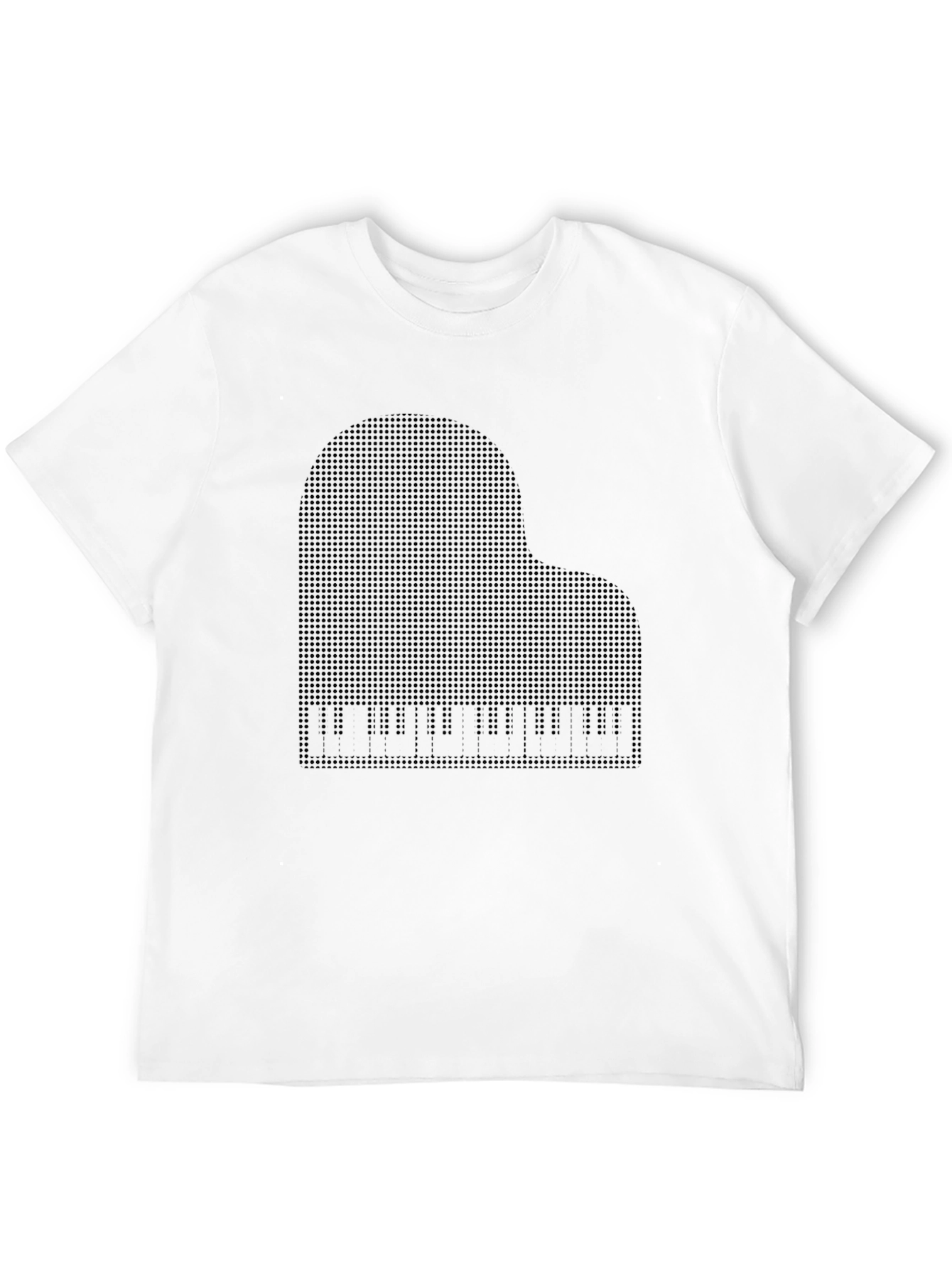 Piano Graphic T-Shirt - Classic Black Tee