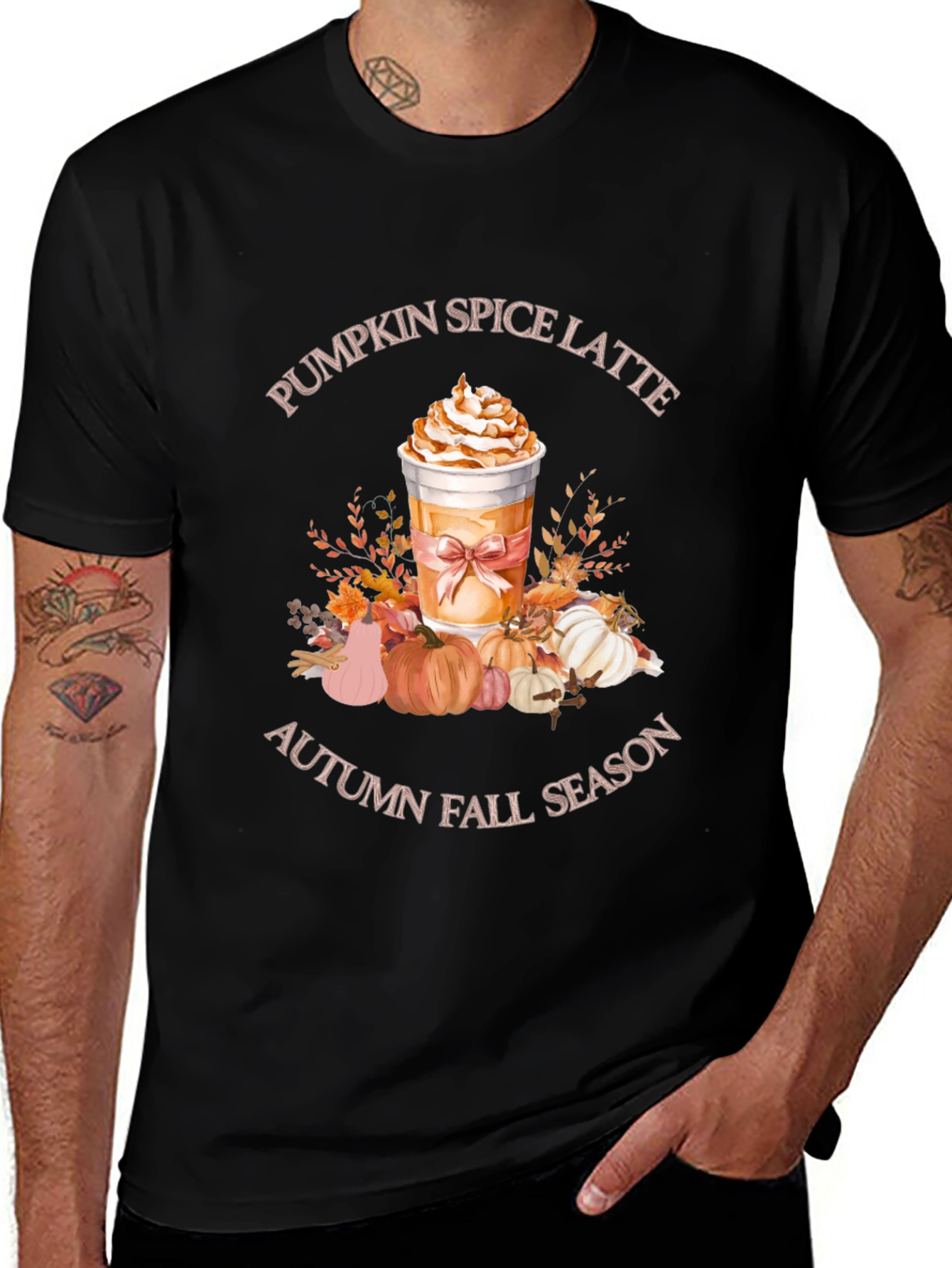 Pumpkin Spice Latte Autumn Fall Season T-Shirt