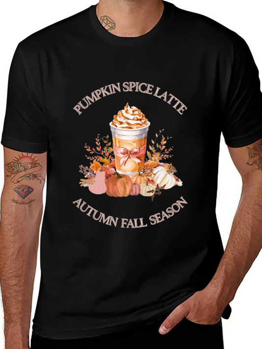 Pumpkin Spice Latte Autumn Fall Season T-Shirt