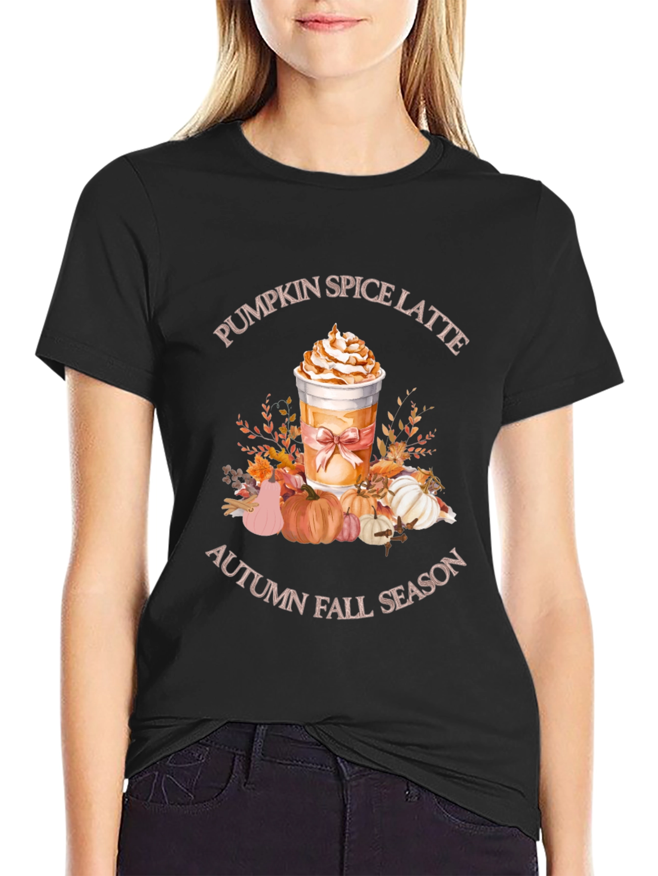 Pumpkin Spice Latte Autumn Fall Season T-Shirt