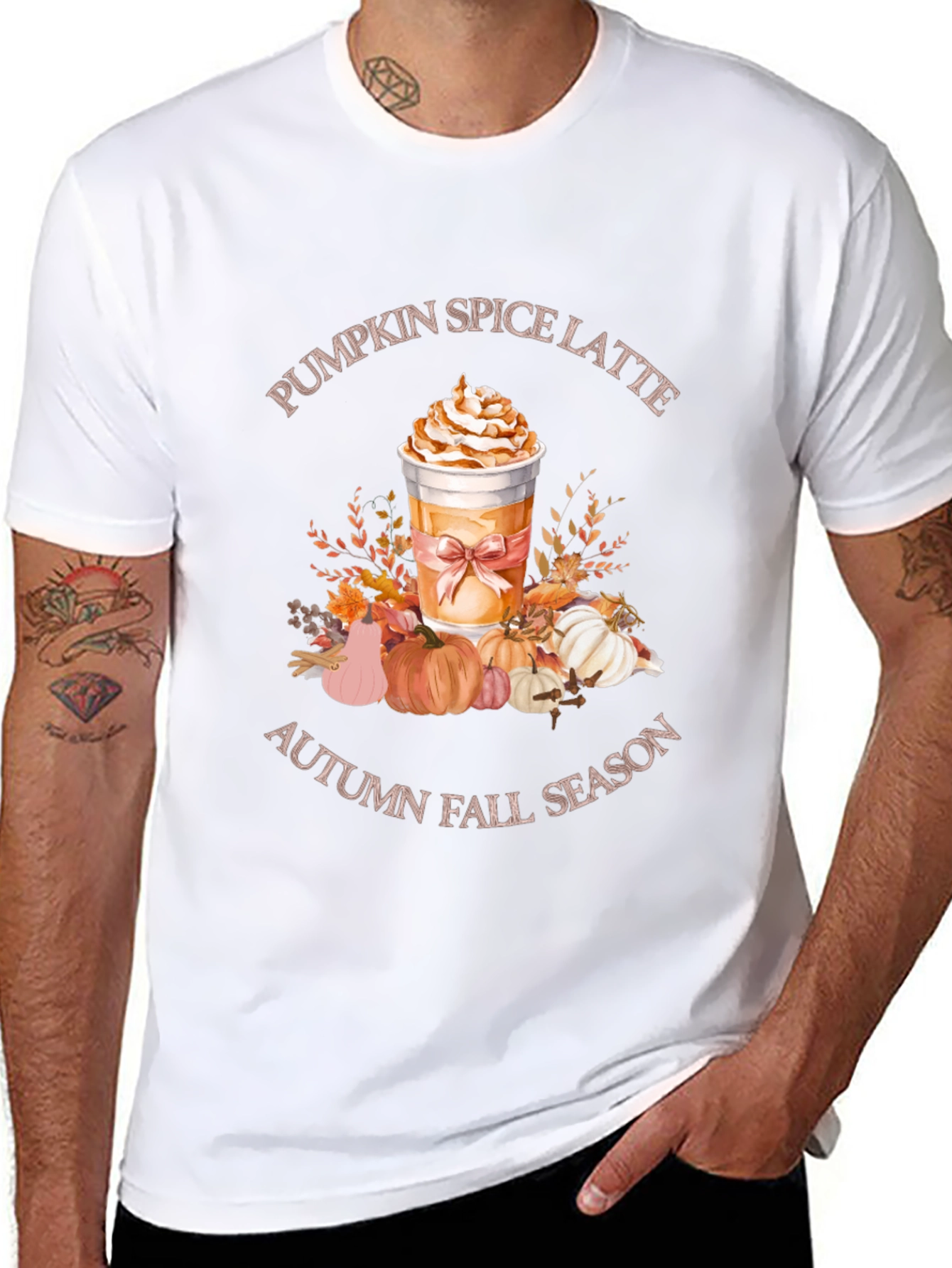 Pumpkin Spice Latte Autumn Fall Season T-Shirt