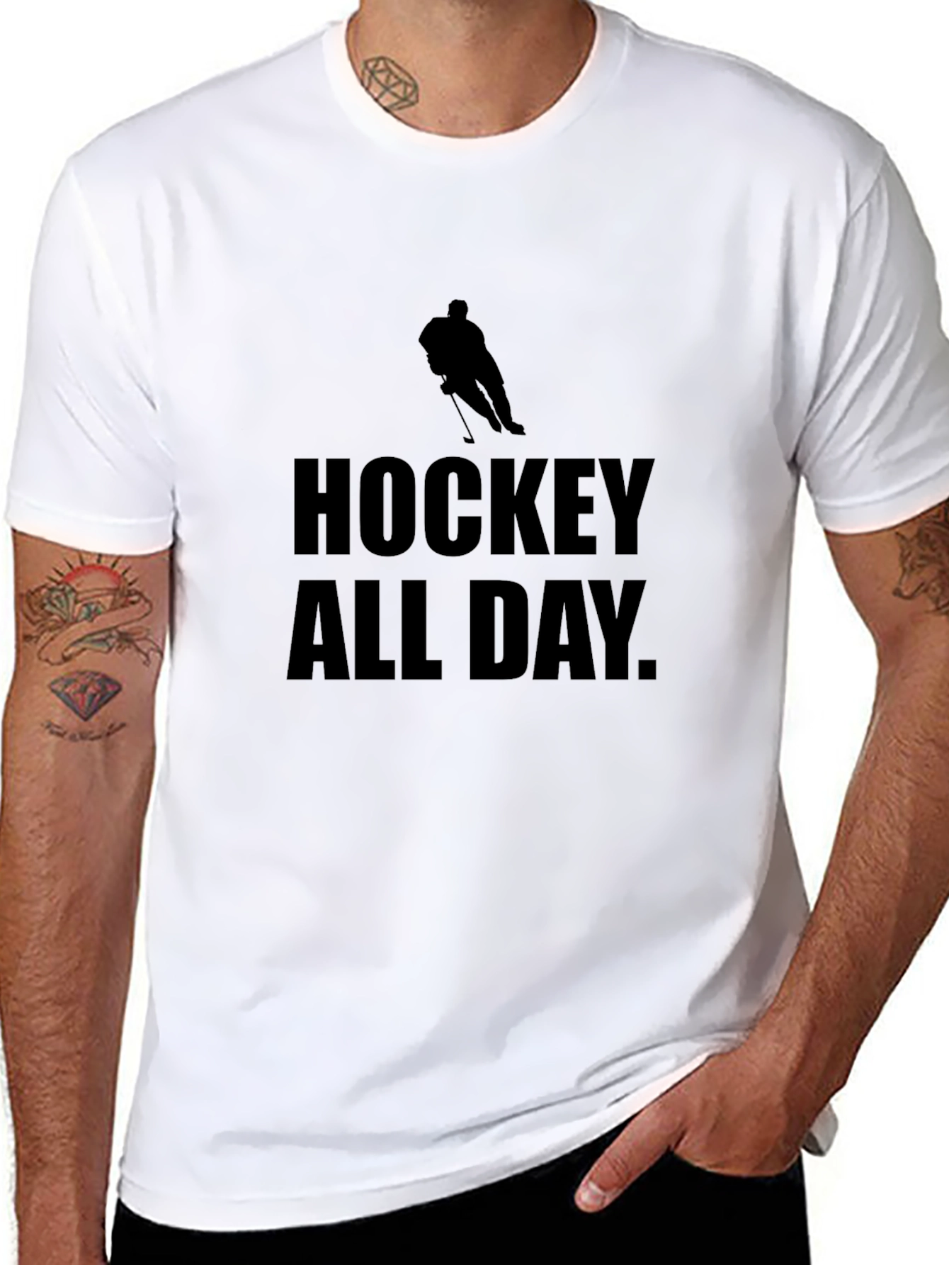 Hockey All Day Graphic T-Shirt
