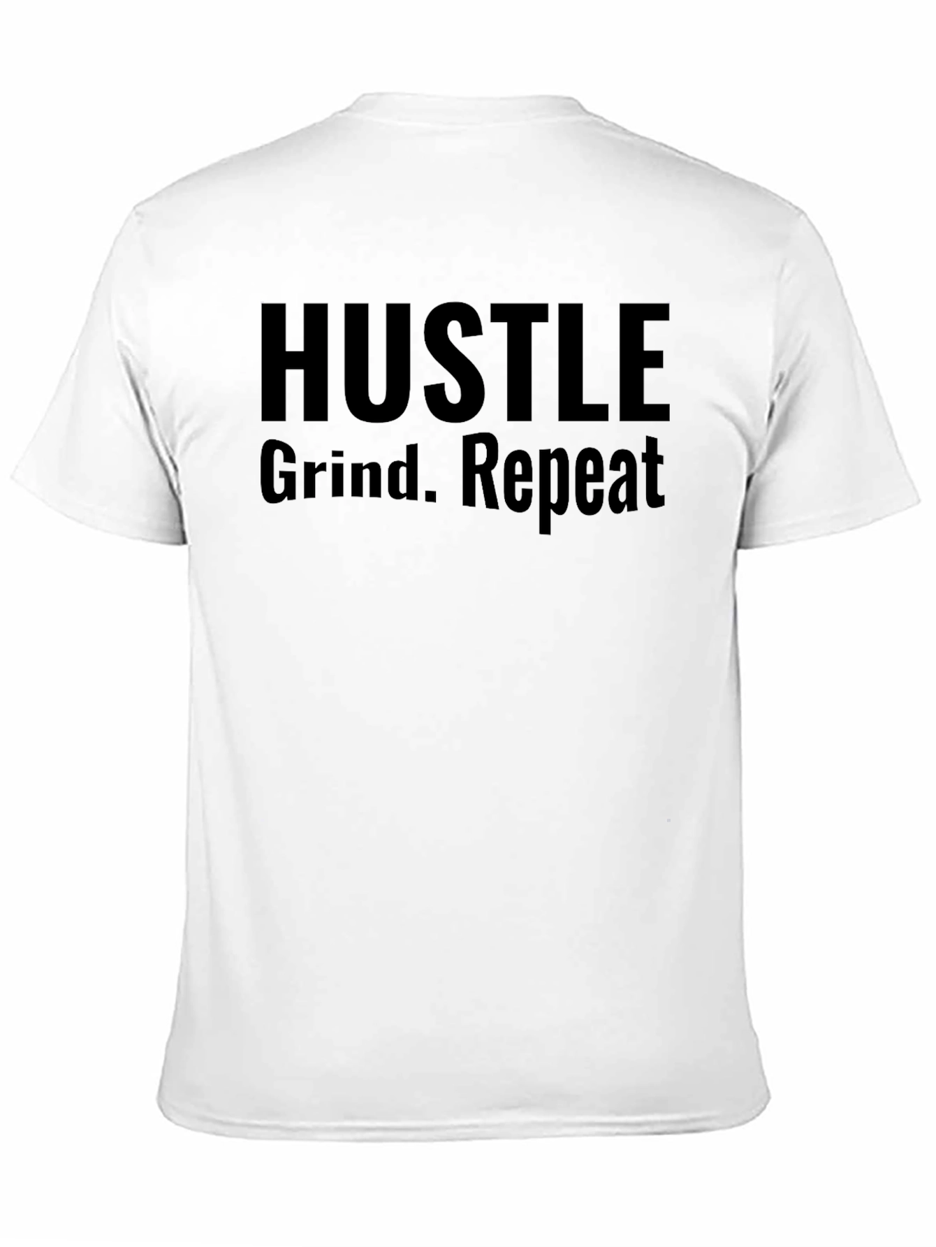 Hustle Grind Repeat Black Graphic Tee