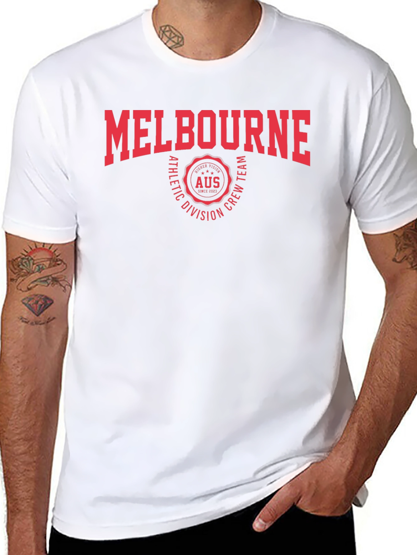 Melbourne Athletic Crew T-Shirt - Black