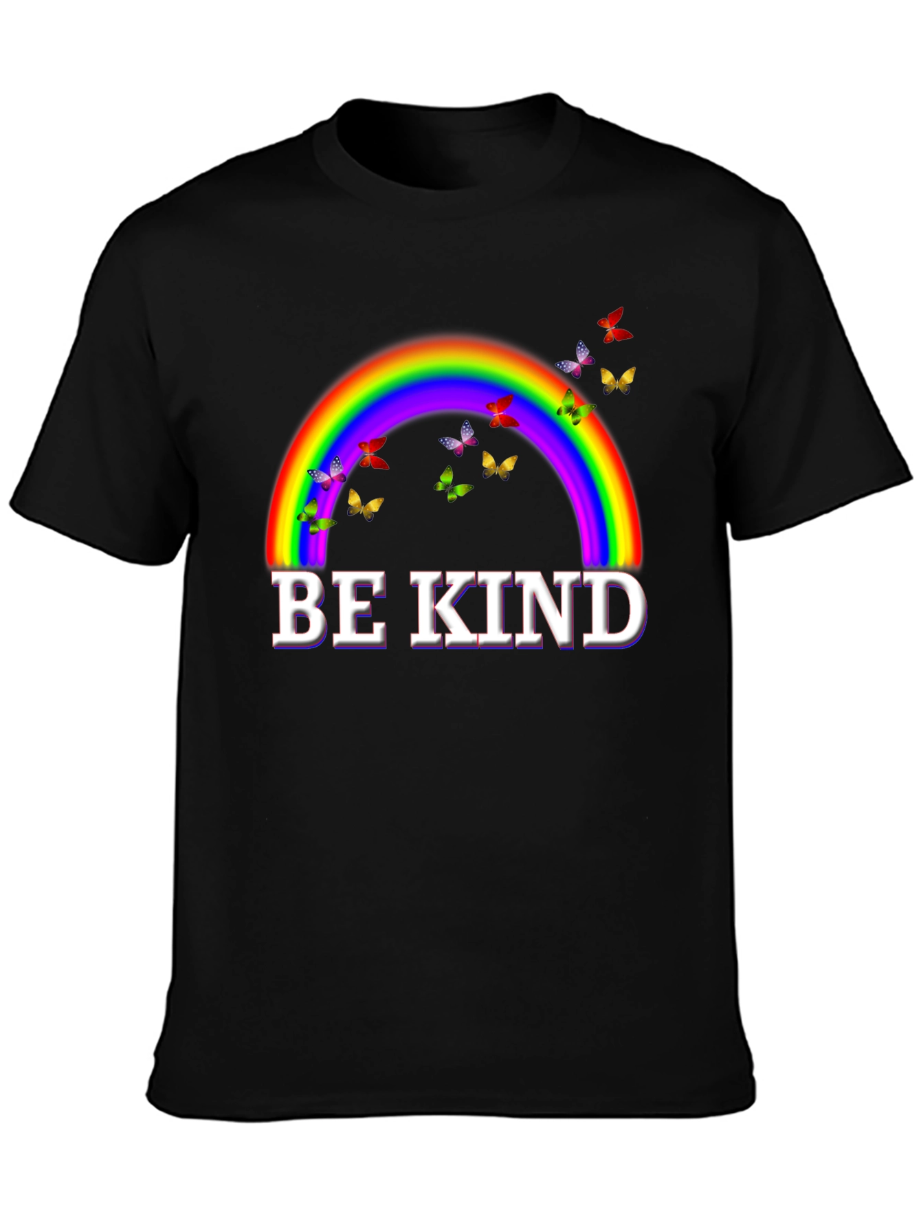 Be Kind Rainbow Butterfly T-Shirt