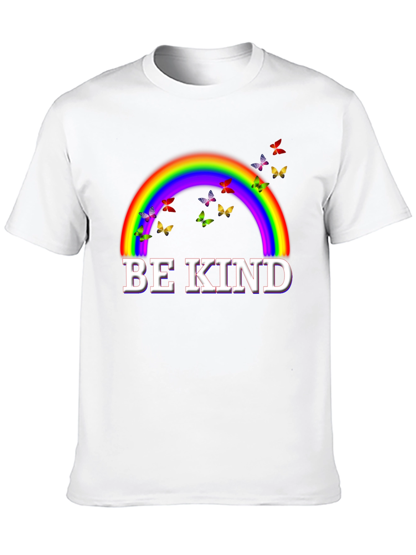 Be Kind Rainbow Butterfly T-Shirt