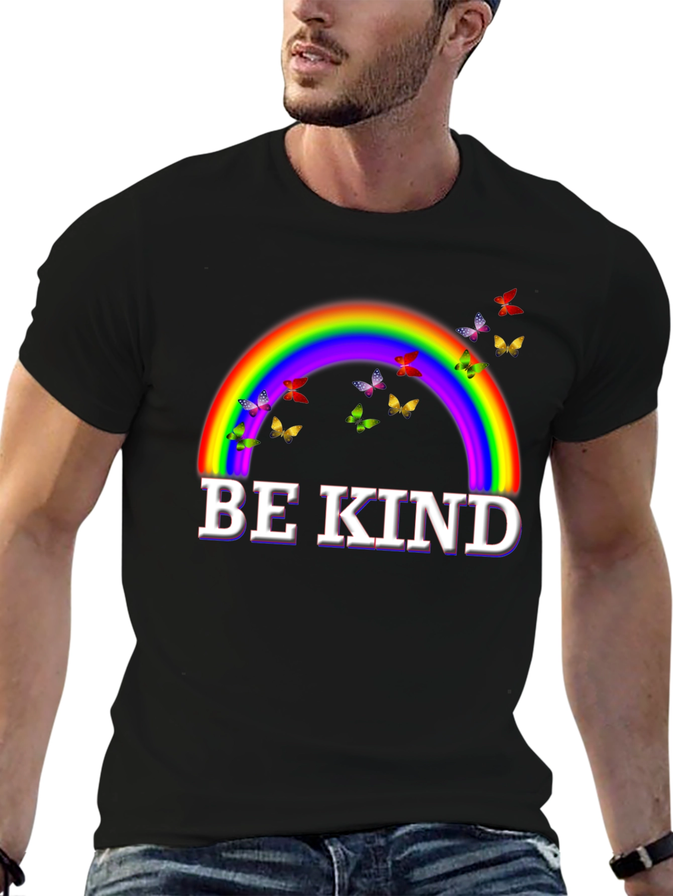 Be Kind Rainbow Butterfly T-Shirt
