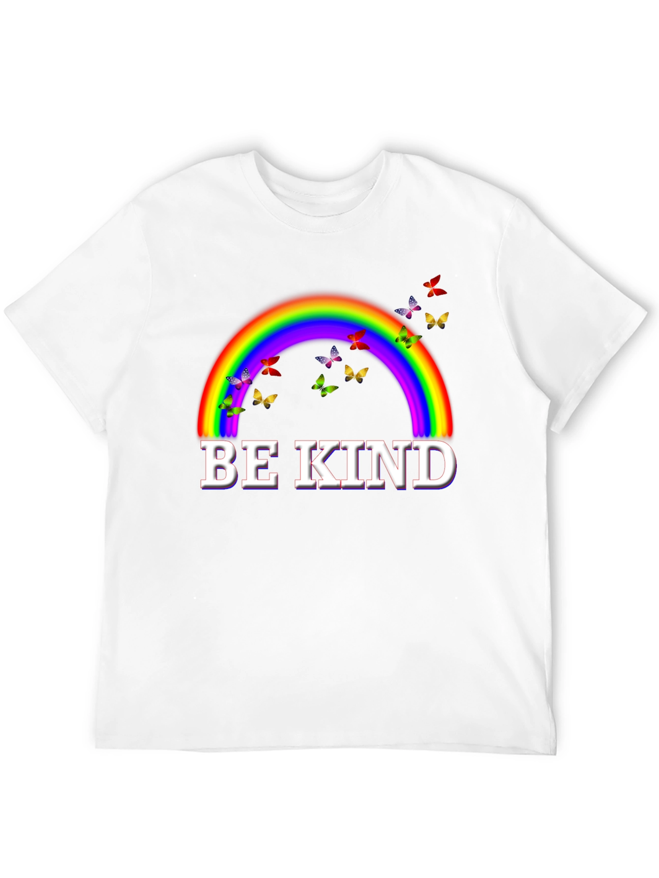 Be Kind Rainbow Butterfly T-Shirt