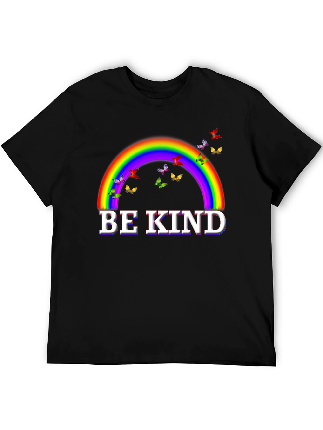 Be Kind Rainbow Butterfly T-Shirt