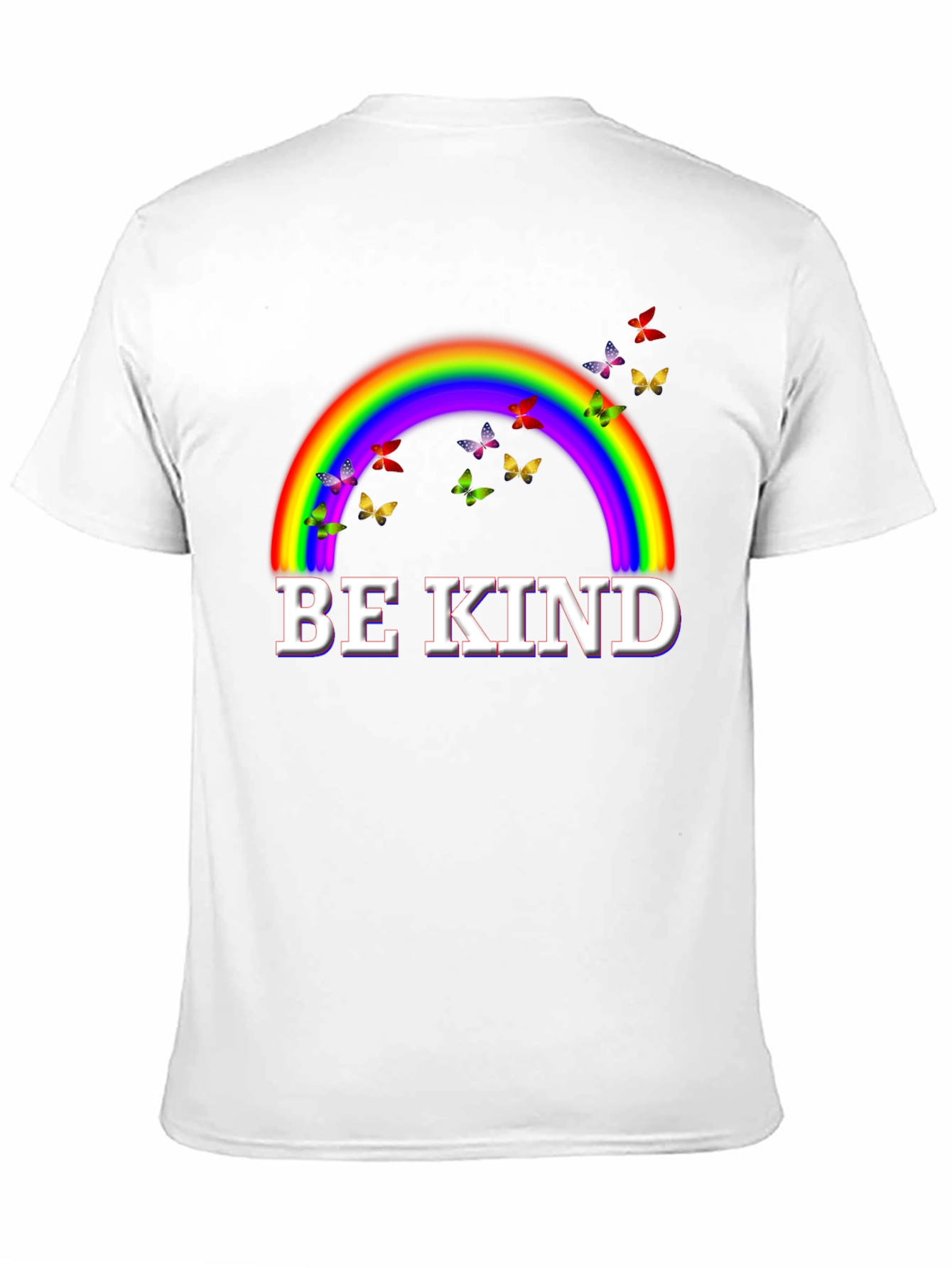 Be Kind Rainbow Butterfly T-Shirt