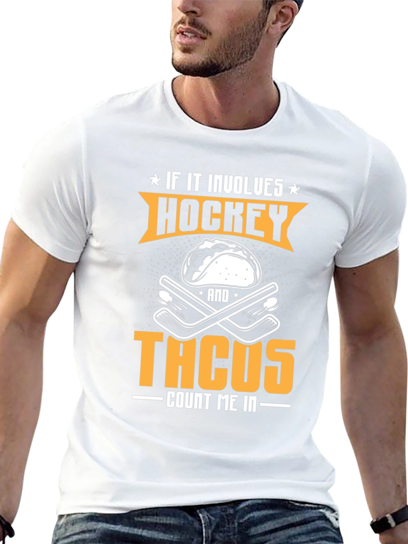Hockey & Tacos Graphic Tee - Count Me In!