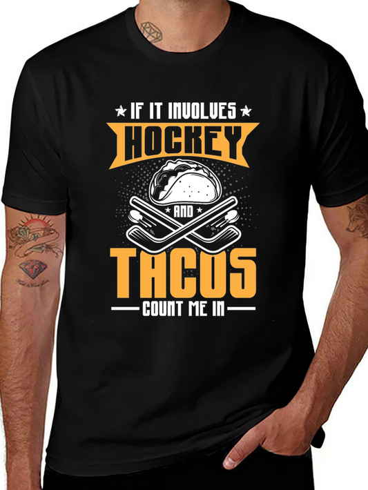 Hockey & Tacos Graphic Tee - Count Me In!