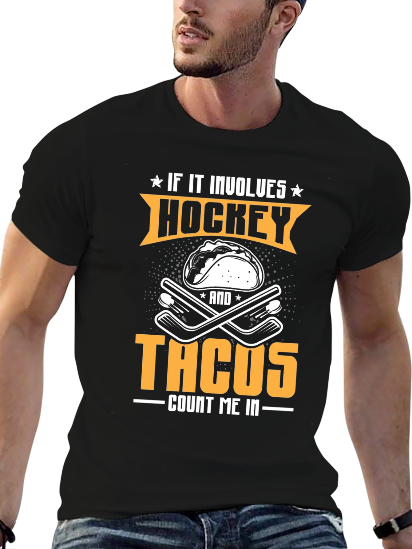 Hockey & Tacos Graphic Tee - Count Me In!