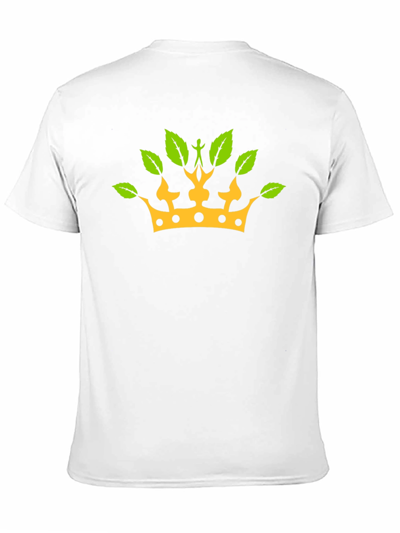 Nature King T-Shirt - Black Cotton Crown Graphic Tee