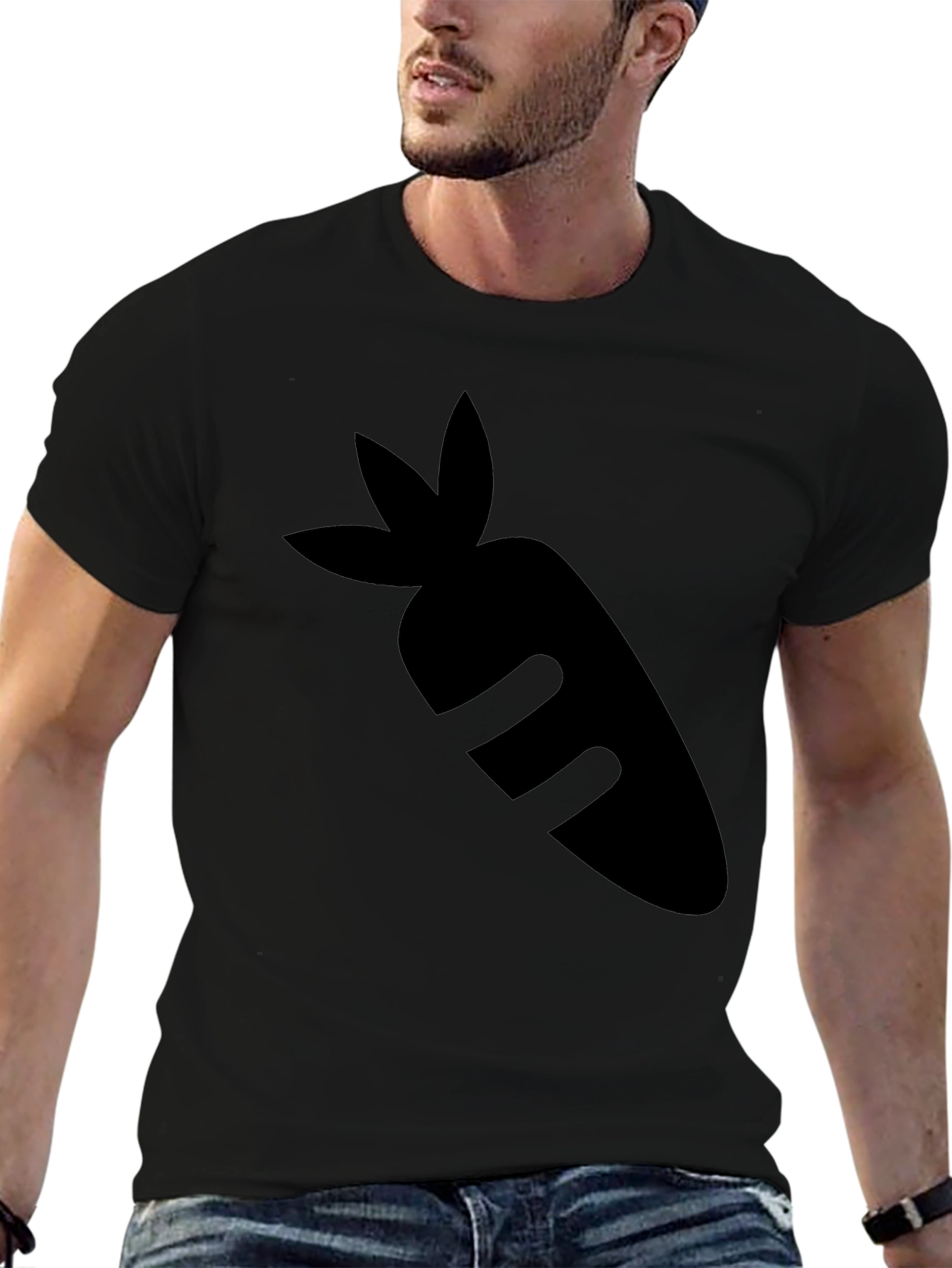 Carrot Graphic Tee - Black