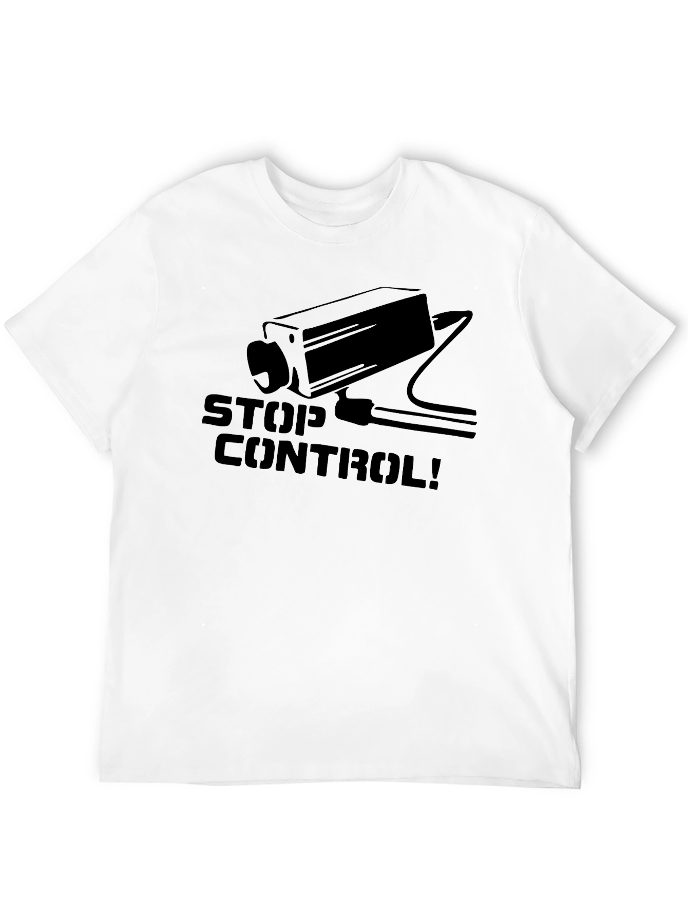 Stop Control T-Shirt - Surveillance Camera Tee