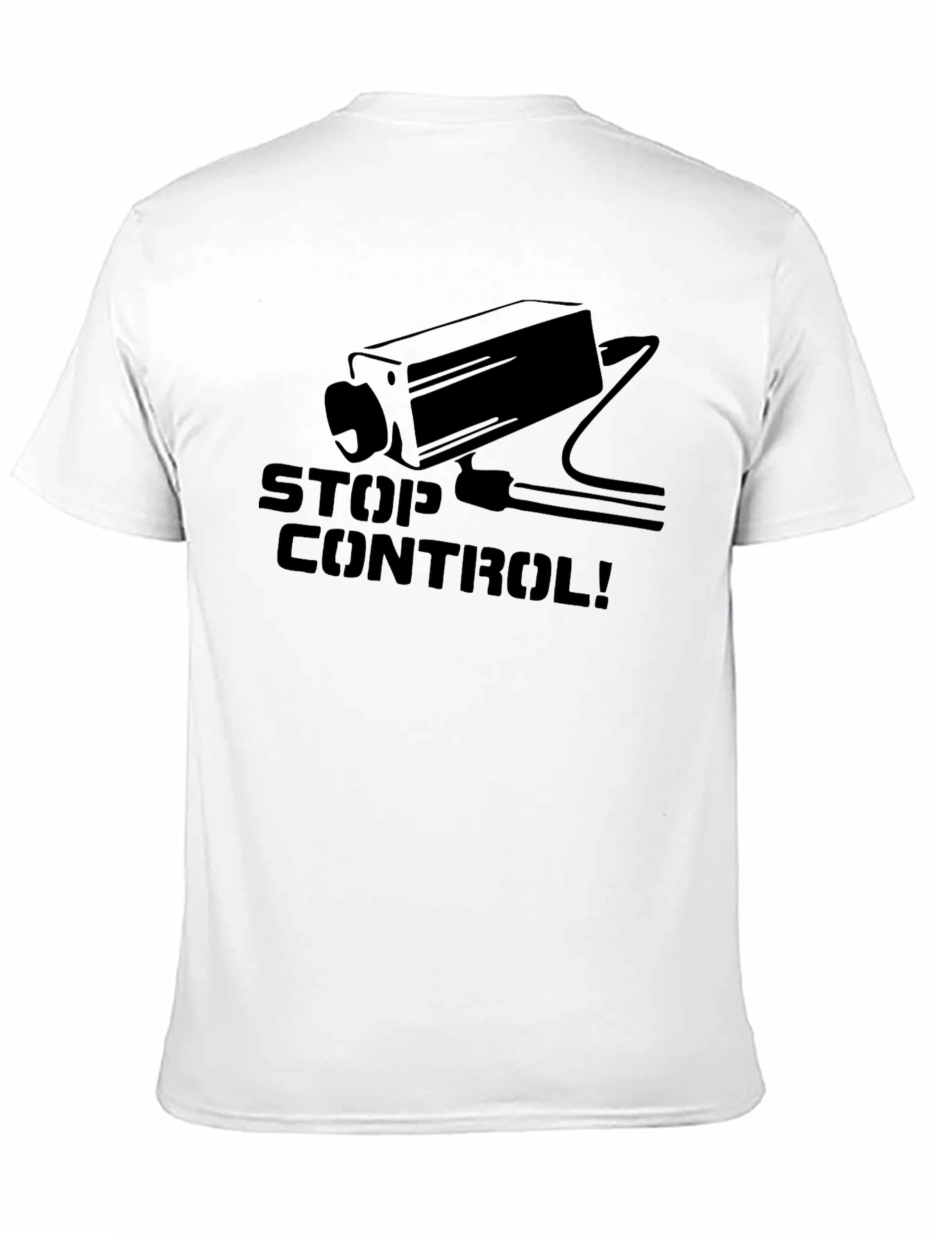 Stop Control T-Shirt - Surveillance Camera Tee