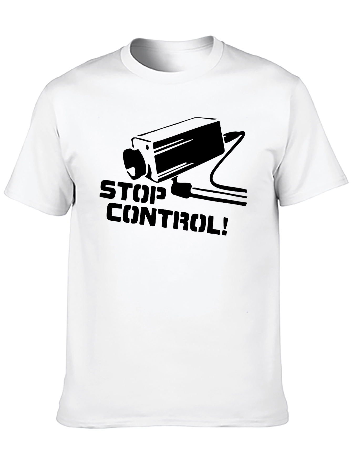 Stop Control T-Shirt - Surveillance Camera Tee