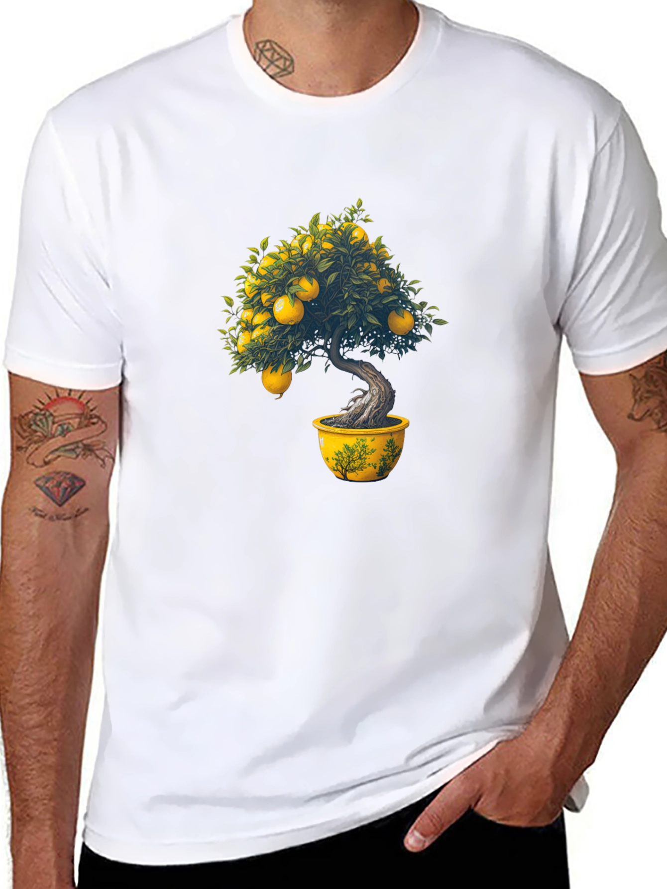 Bonsai Tree Graphic T-Shirt - Unique Design