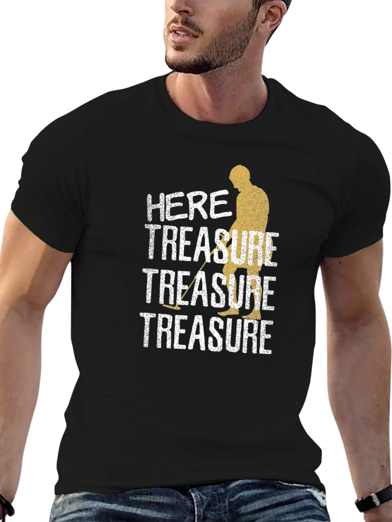 Here For The Treasure Metal Detecting T-Shirt
