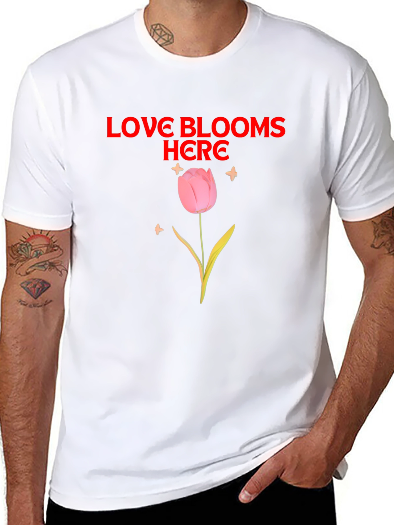 Love Blooms Here Graphic Tee