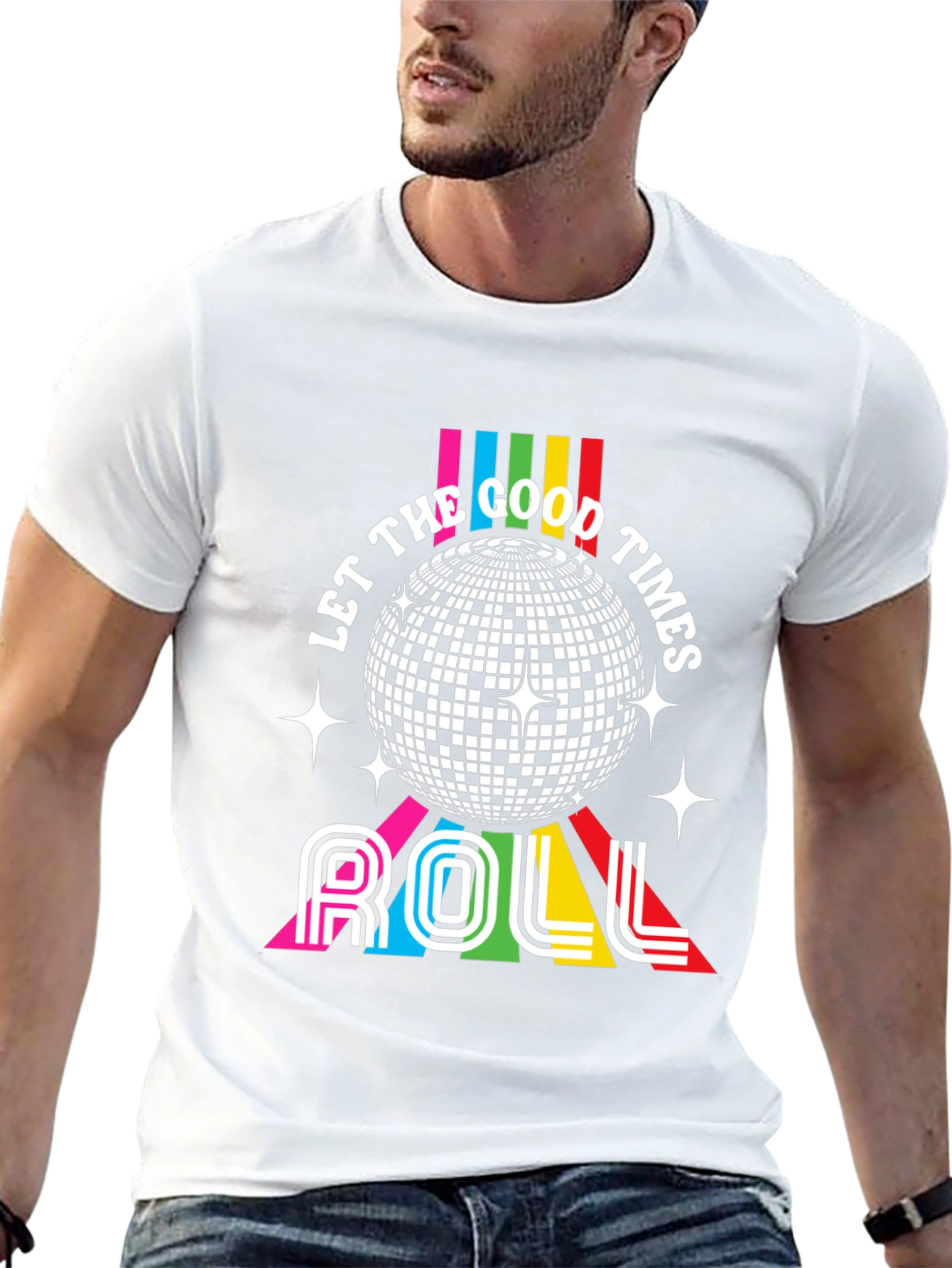 Retro Disco T-Shirt - Let the Good Times Roll!